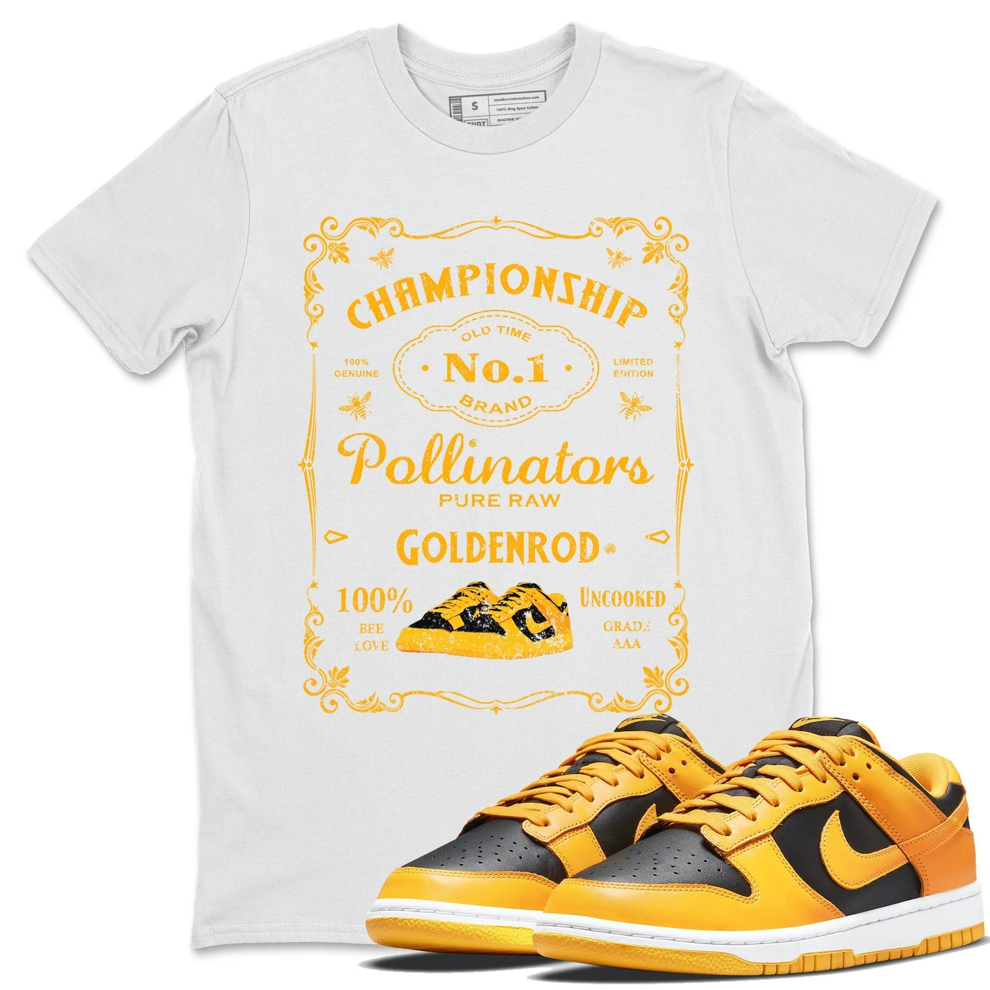 Sneaker Label Unisex Tops - Dunk Championship Goldenrod