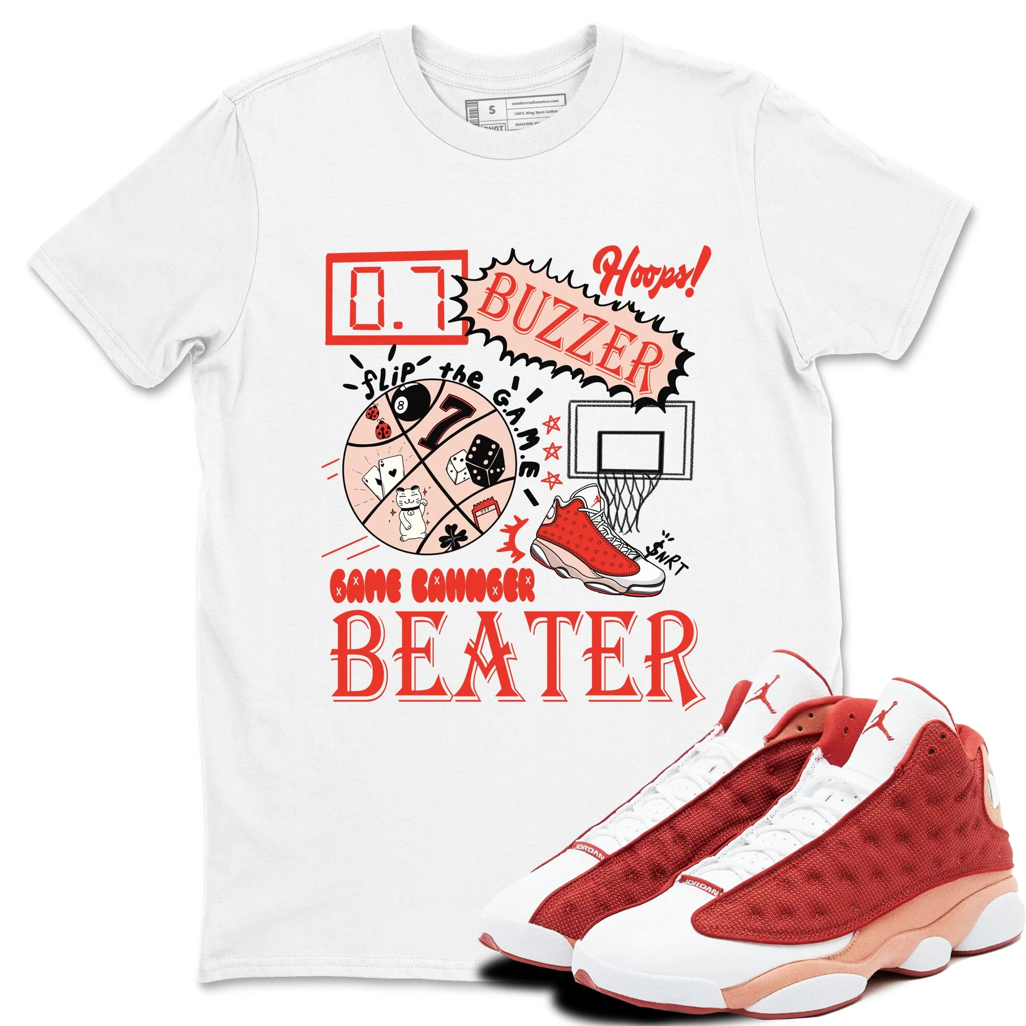 Game Changer Sneaker Tees - Air Jordan 13 Dune Red