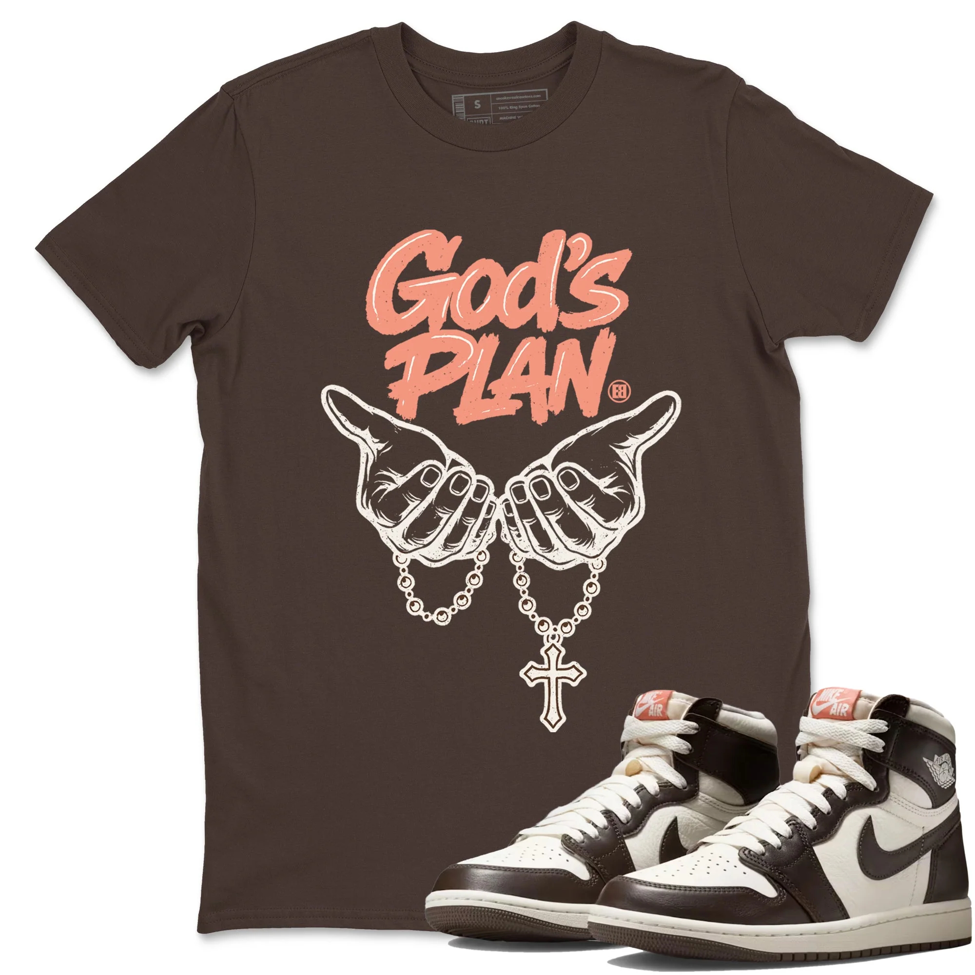 God's Plan Sneaker Tees - Air Jordan 1 Baroque Brown