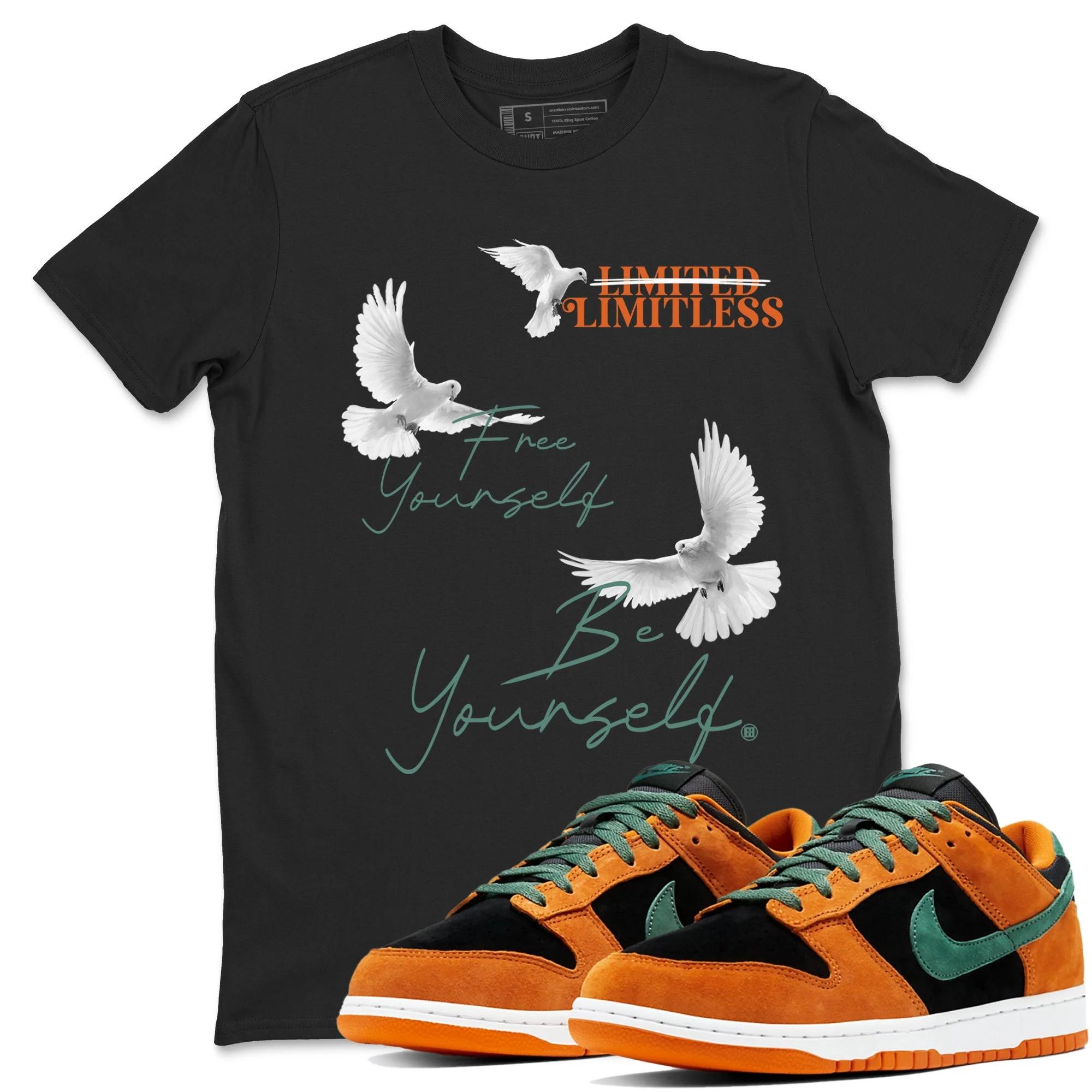Free Yourself Be Yourself Sneaker Tees - Dunk Ceramic