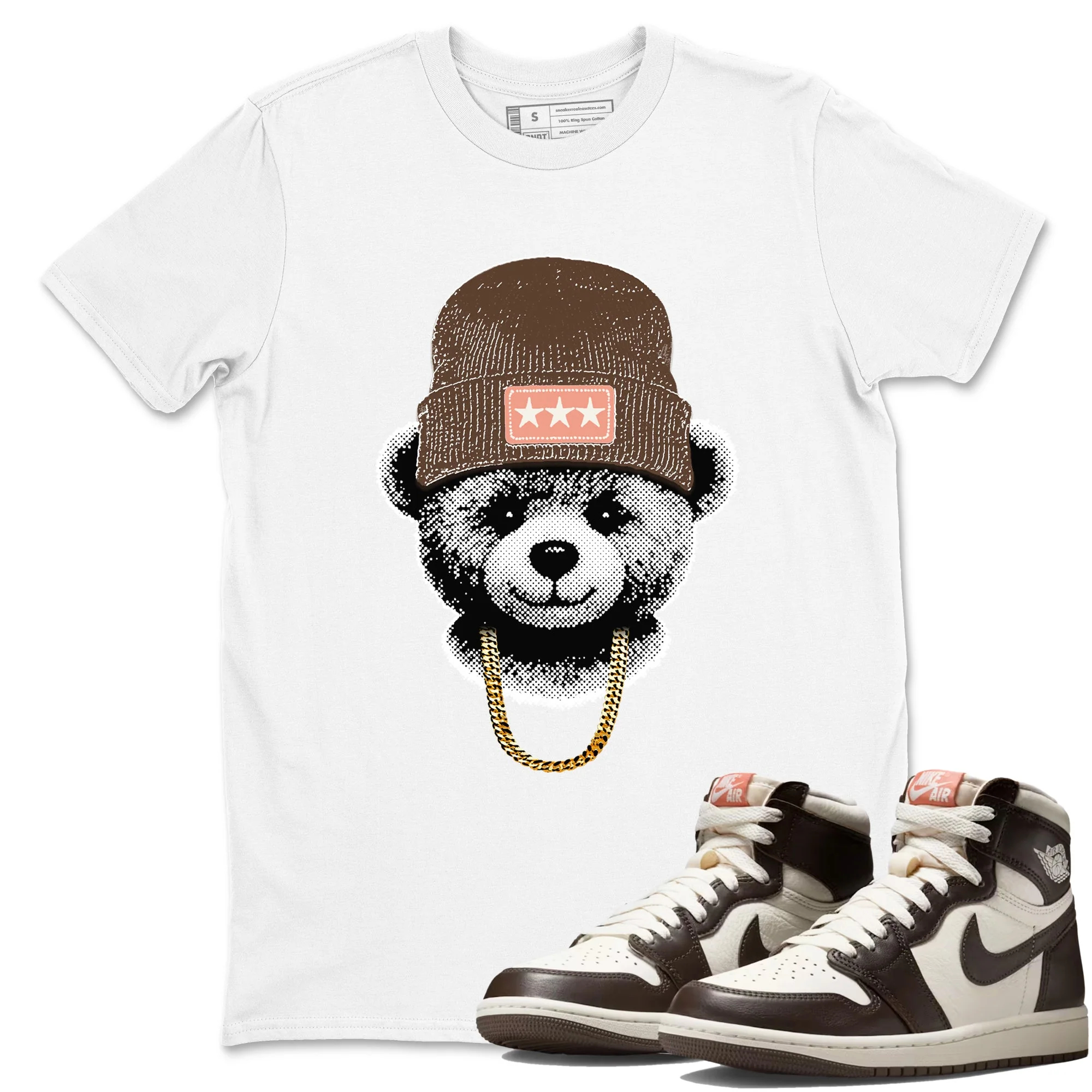 Gangster Teddy Sneaker Tees - Air Jordan 1 Baroque Brown