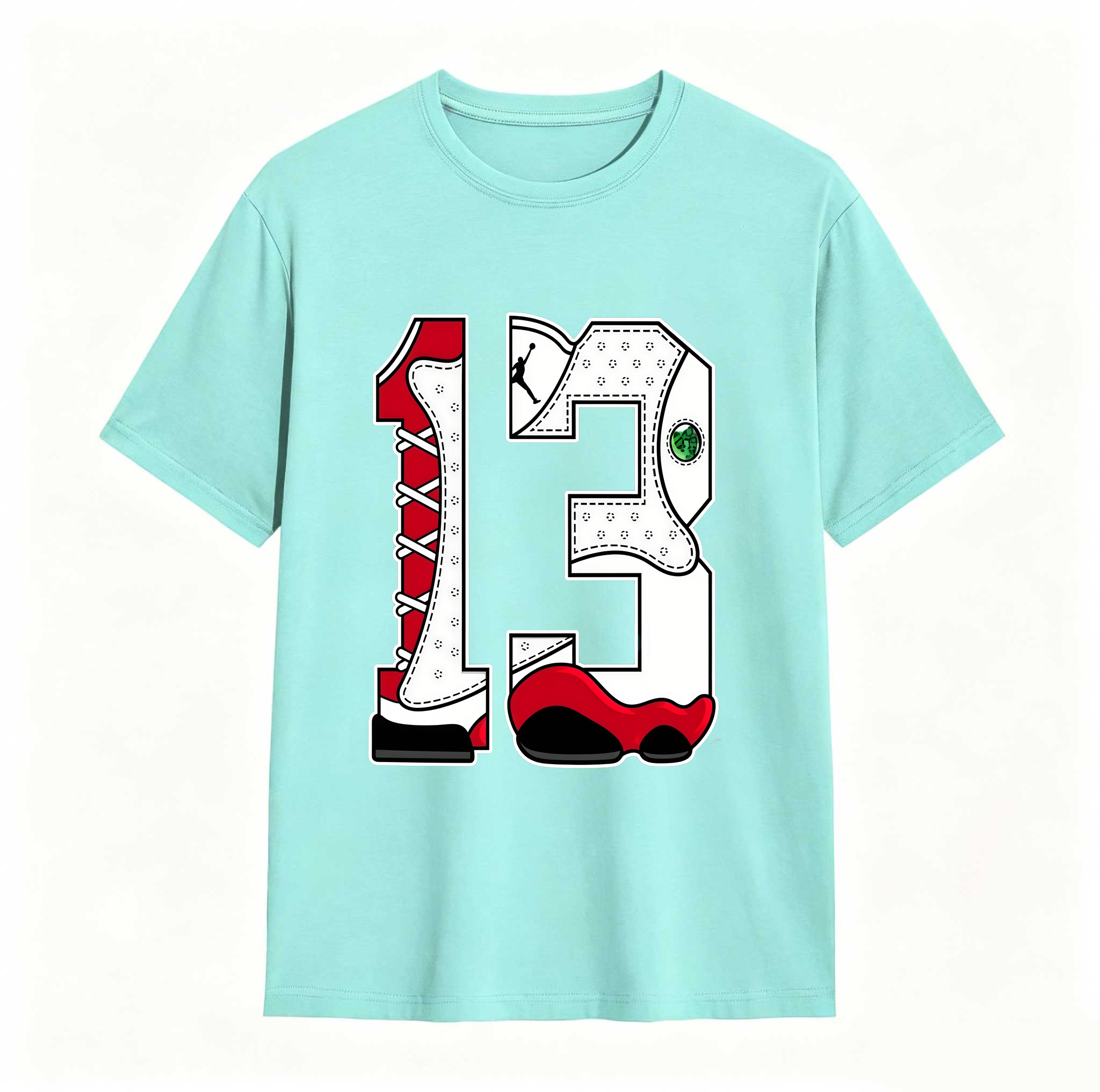 Cartoon Hands Sneaker Tees - Match Air Jordan 13 University Red