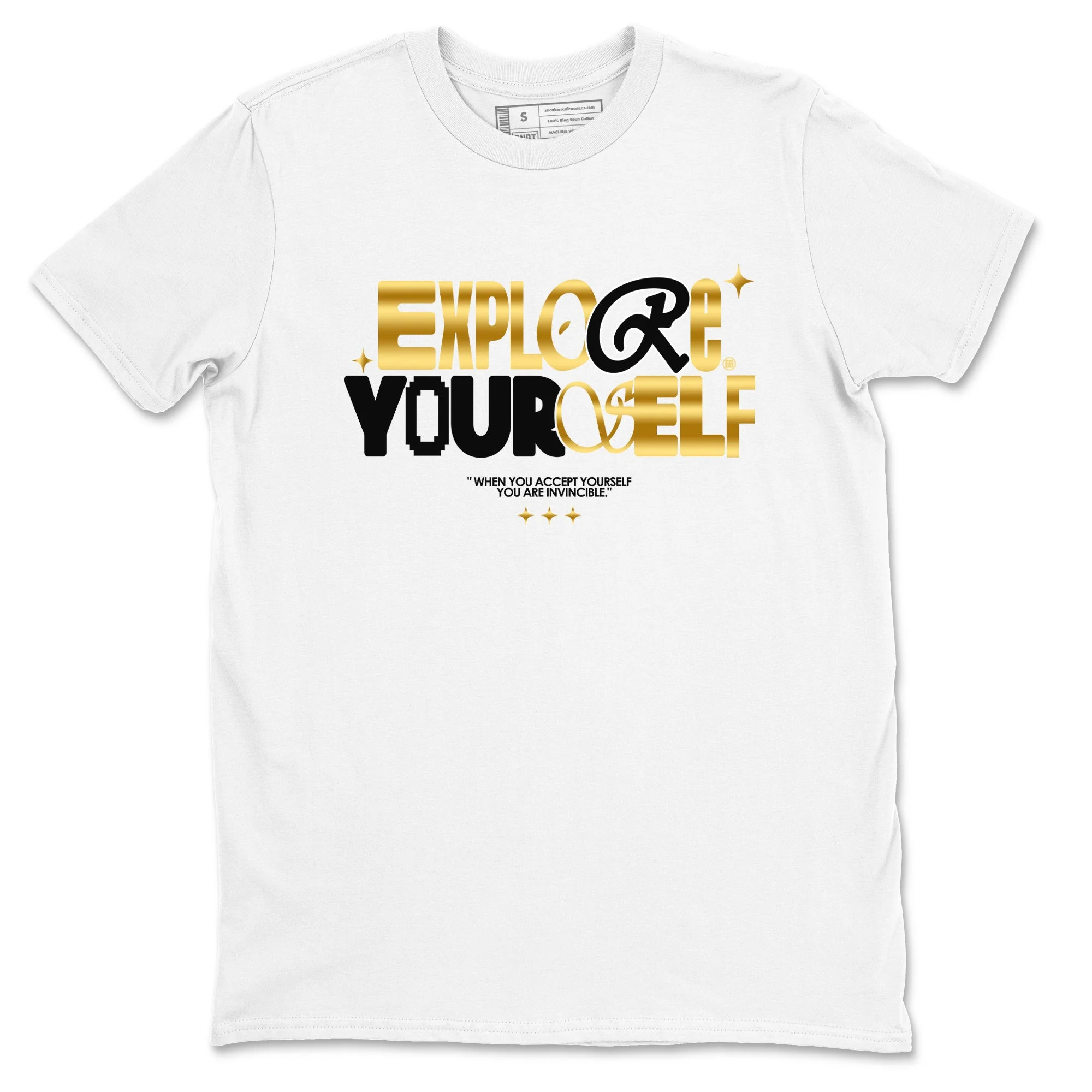 Explore Yourself Sneaker Tees - Air Jordan 1 Black Metallic Gold