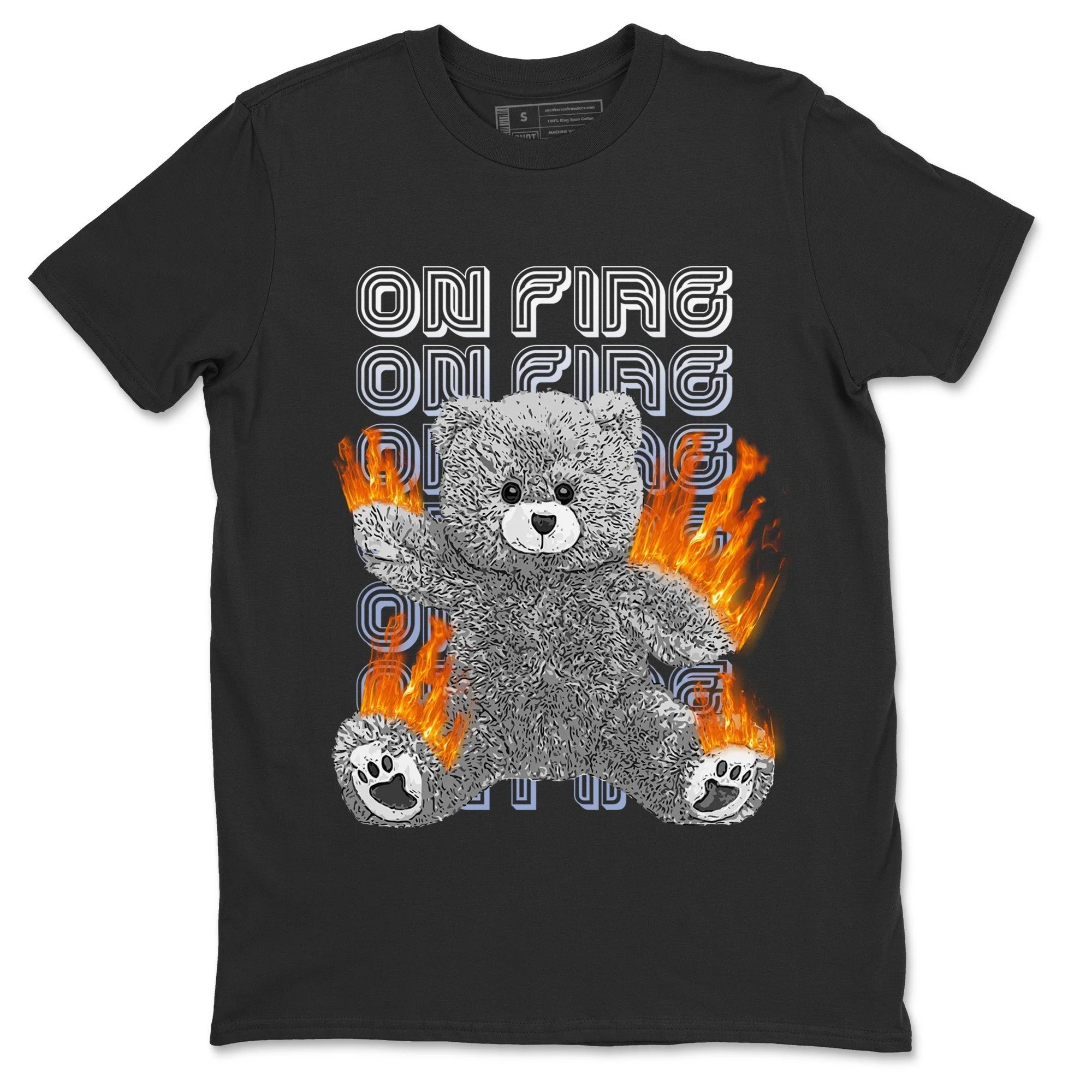On Fire Bear Unisex Tops - Air Jordan 6 Cool Grey