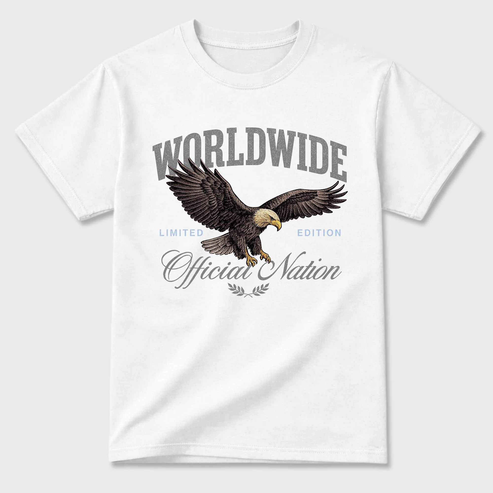 Worldwide Official Nation Sneaker Tees - Air Jordan 5 Wolf Grey