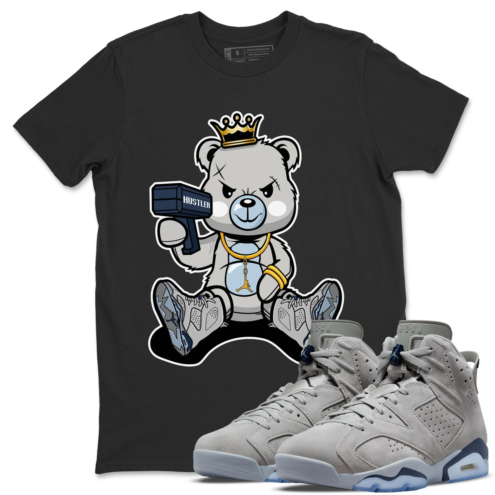 Bad King Baby Bear Unisex Tops - Air Jordan 6 Georgetown