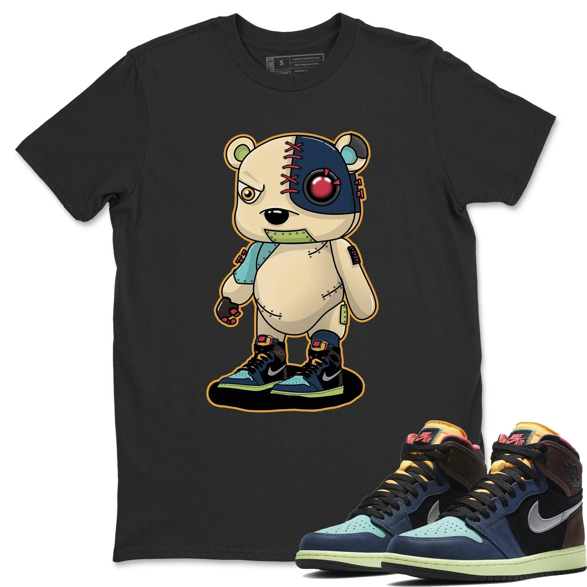 Cyborg Bear Unisex Tops - Air Jordan 1 Bio Hack