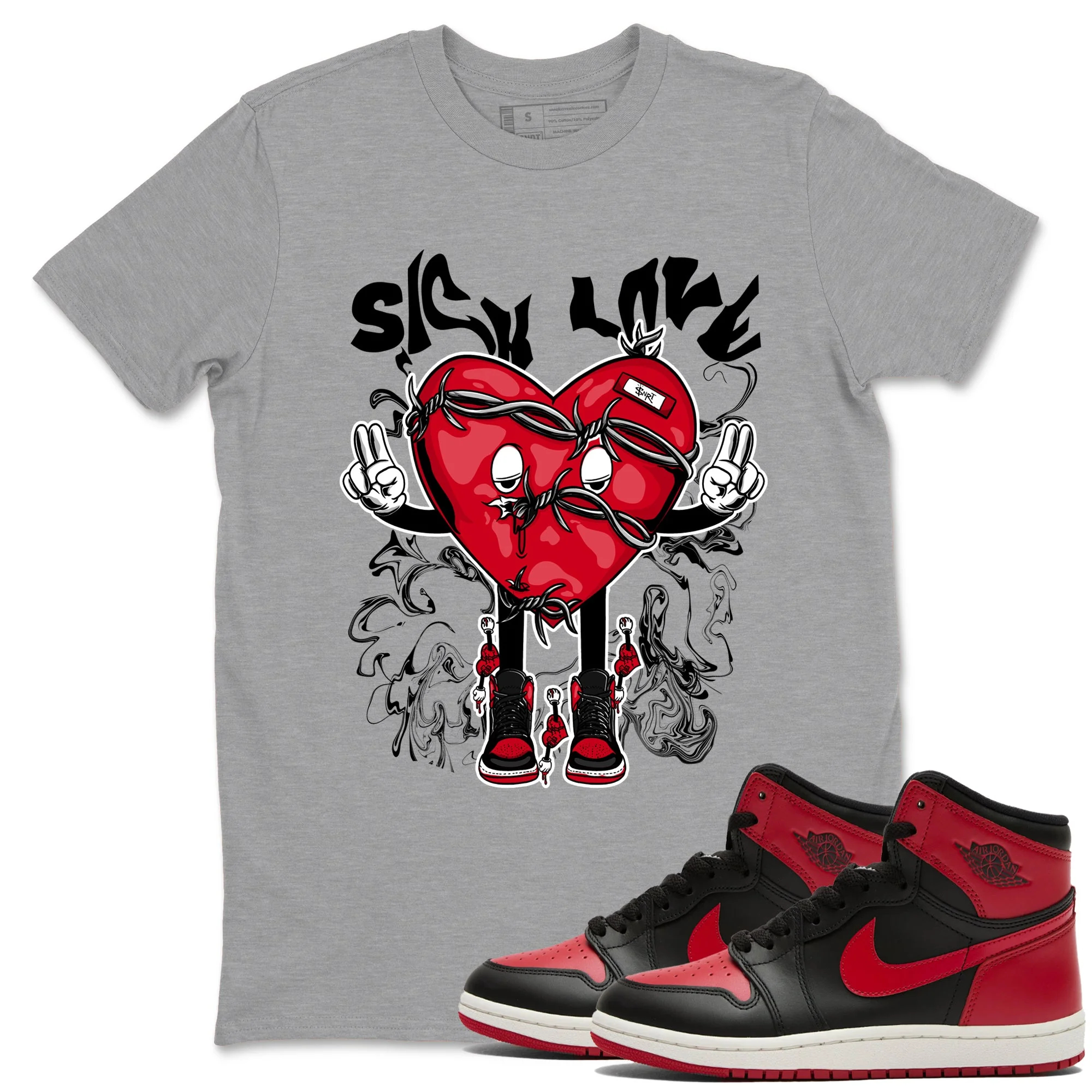Sick Love Sneaker Tees - Air Jordan 1 '85 Bred
