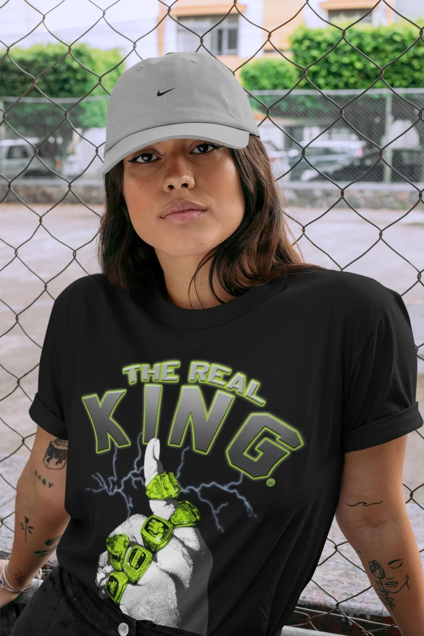 The Real King Unisex Tops - Air Jordan 5 Green Bean