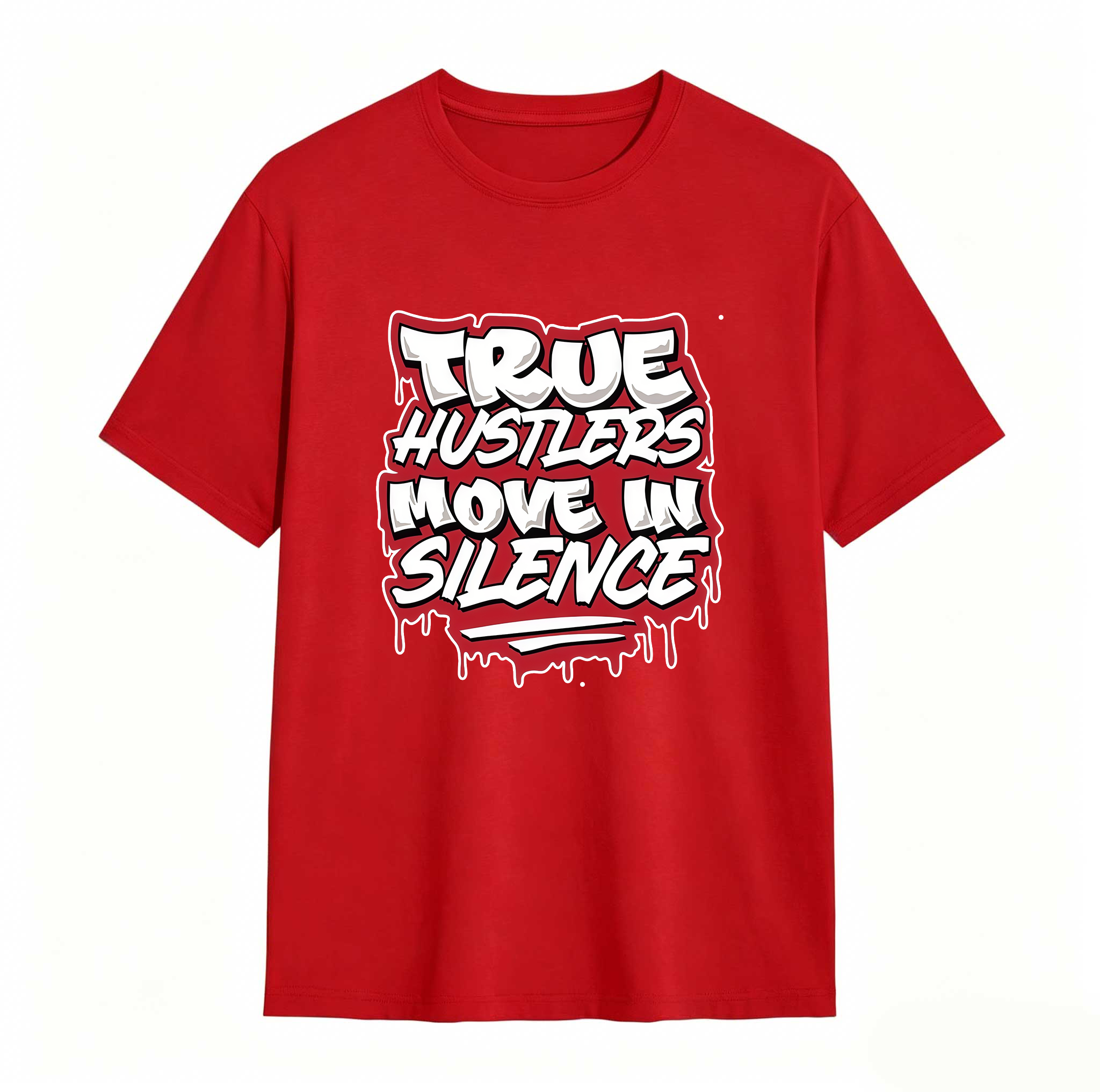 True Hustlers Sneaker Shirt White to Match Jordan 5 Fire Red, Retro 5 Sneaker Match Tee, Sneakerhead Outfit Shirt