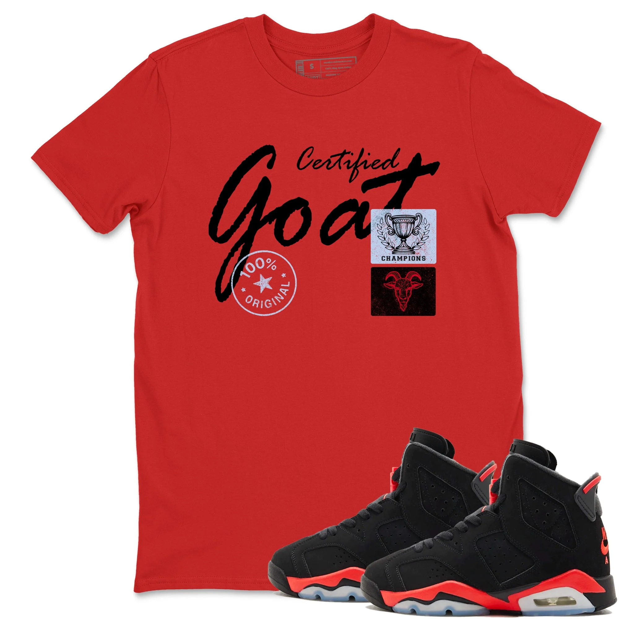 Certified Goat Sneaker Tees - Air Jordan 6 Reverse Infrared