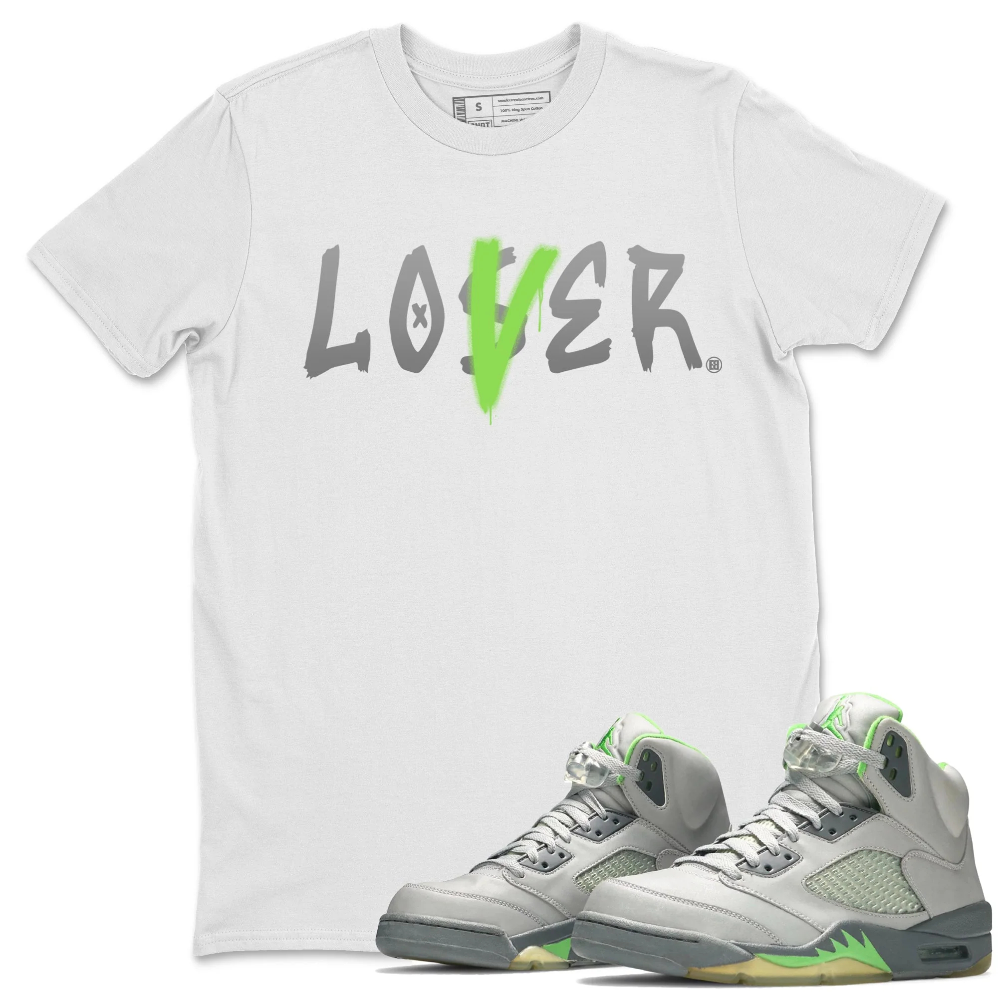 Loser Lover Unisex Tops - Air Jordan 5 Green Bean