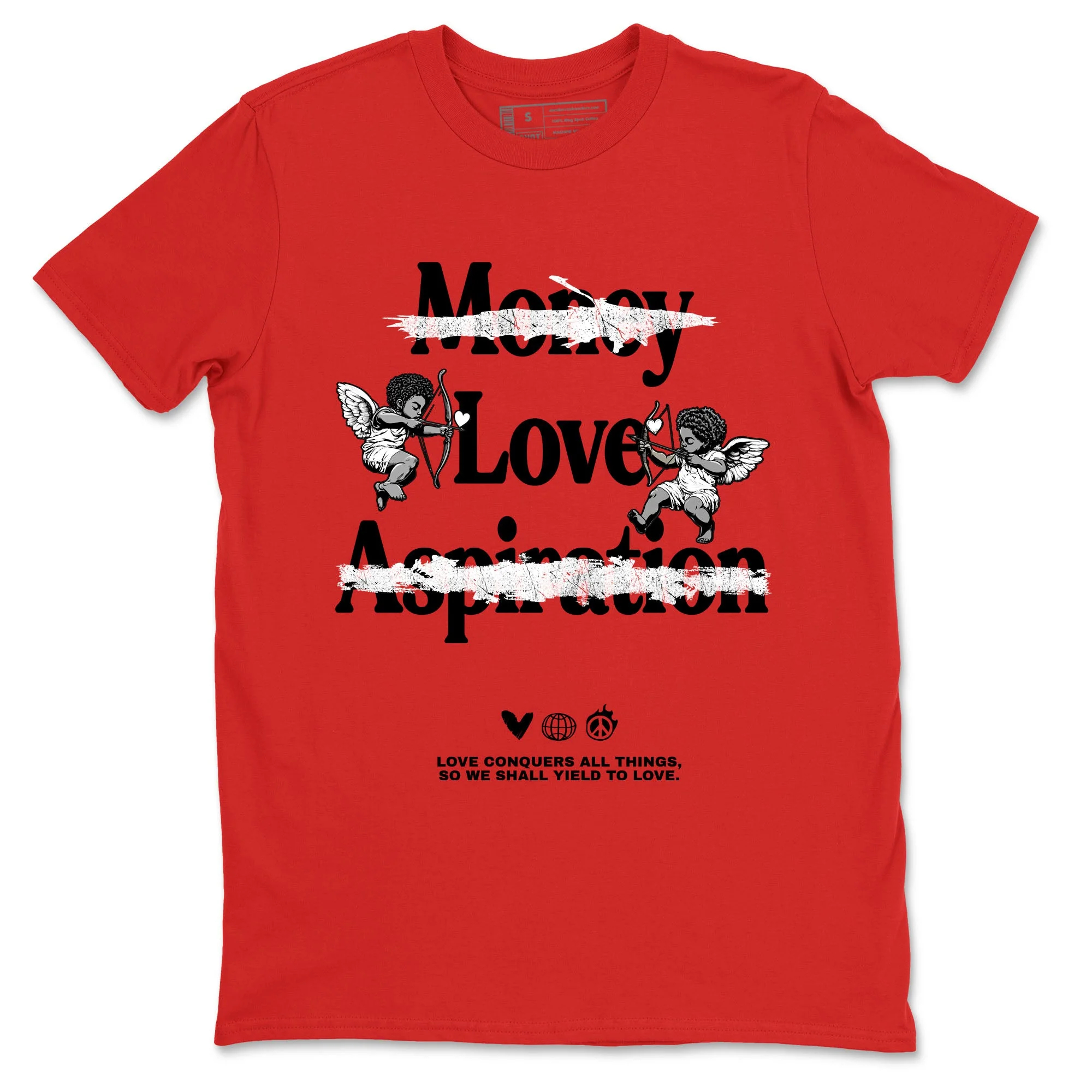 Love Conquers All Things Sneaker Tees - Air Jordan 1 '85 Bred