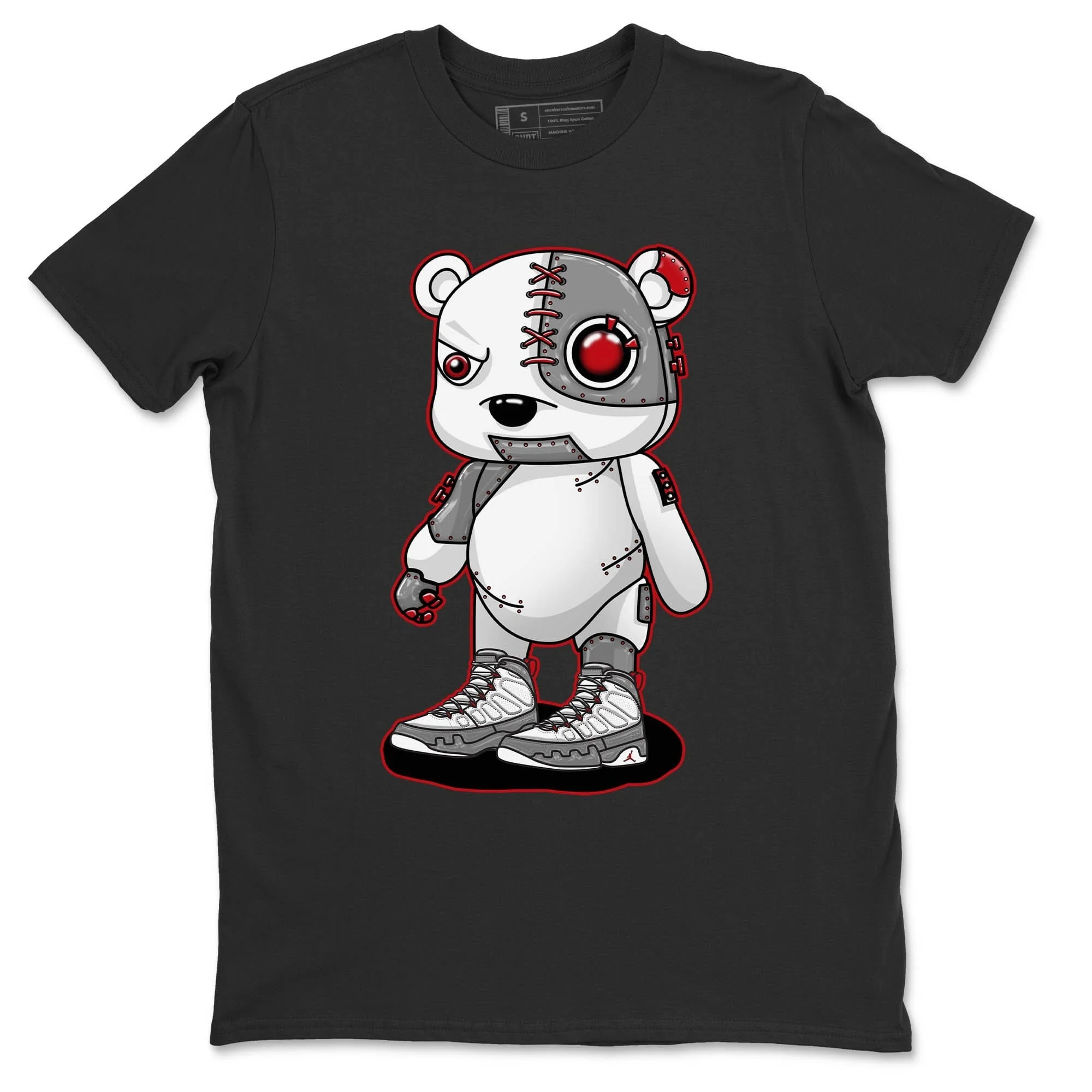 Cyborg Bear Unisex Tops - Air Jordan 9 Fire Red