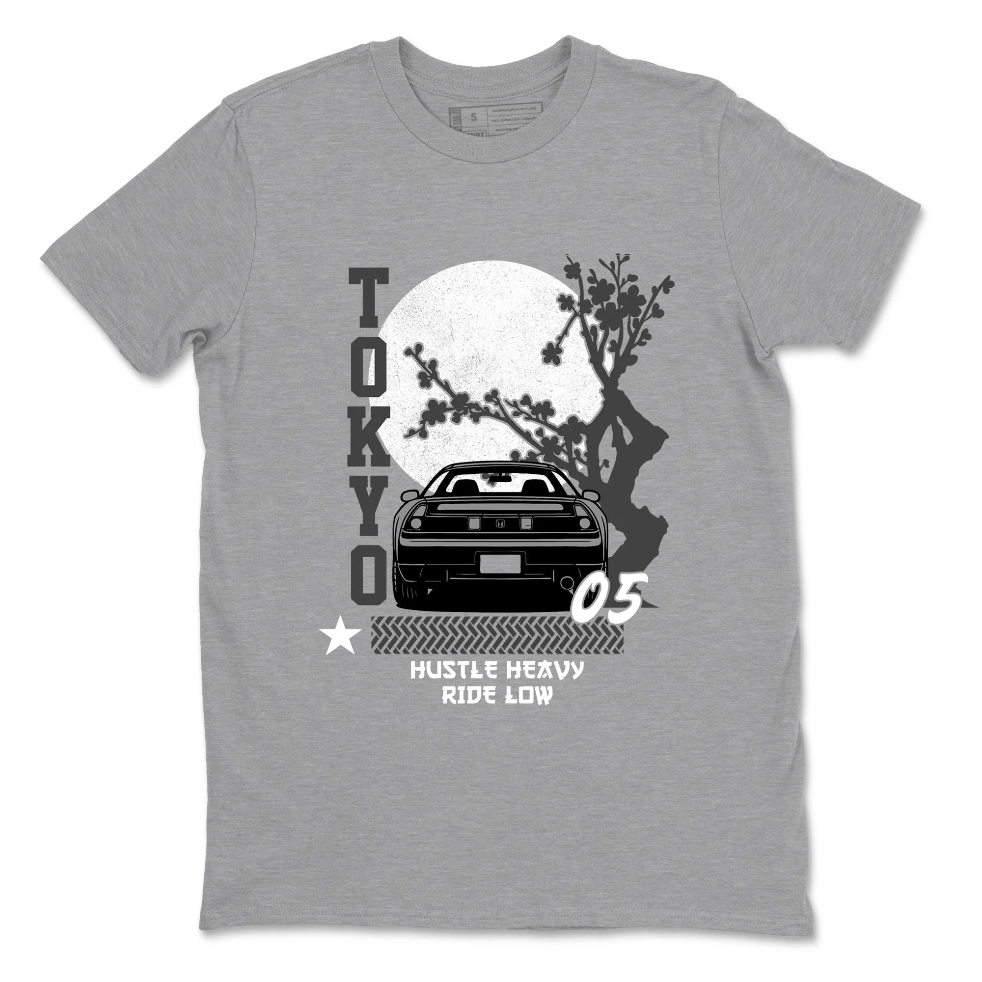 Tokyo Drift Sneaker Tees - Air Jordan 5 Wolf Grey