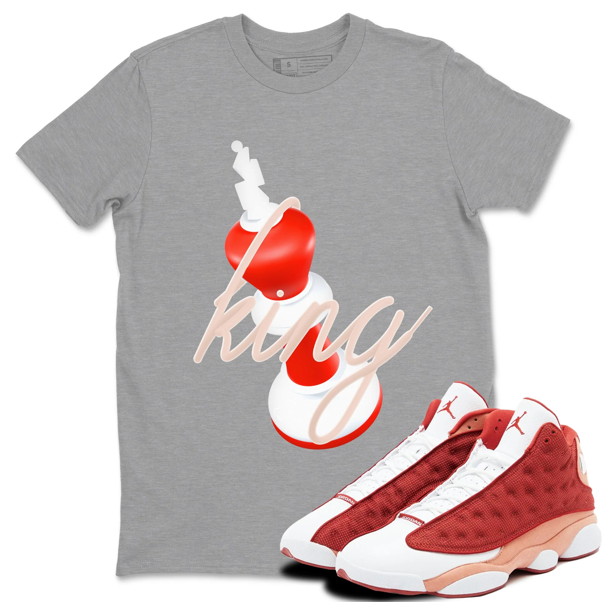 3D King Sneaker Tees - Air Jordan 13 Dune Red