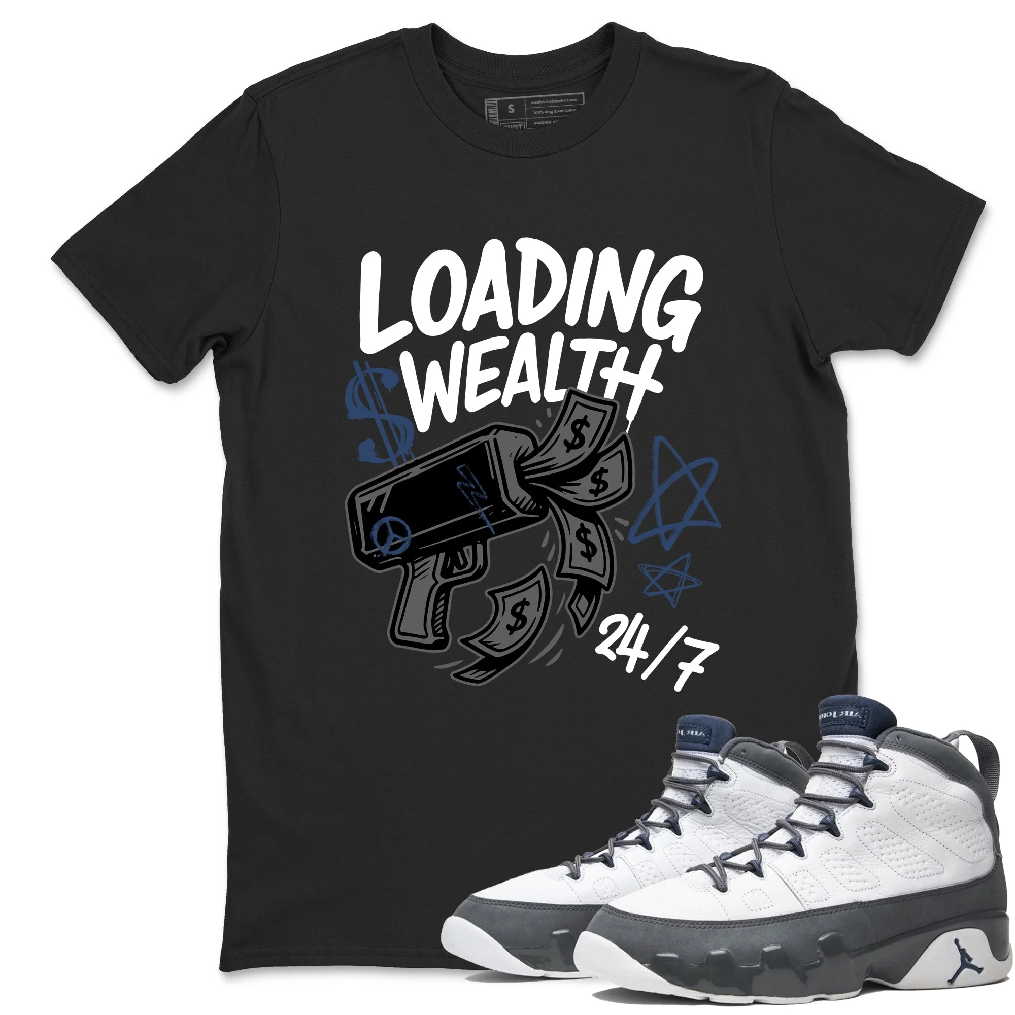 Loading Wealth Sneaker Tees - Air Jordan 9 Flint Grey
