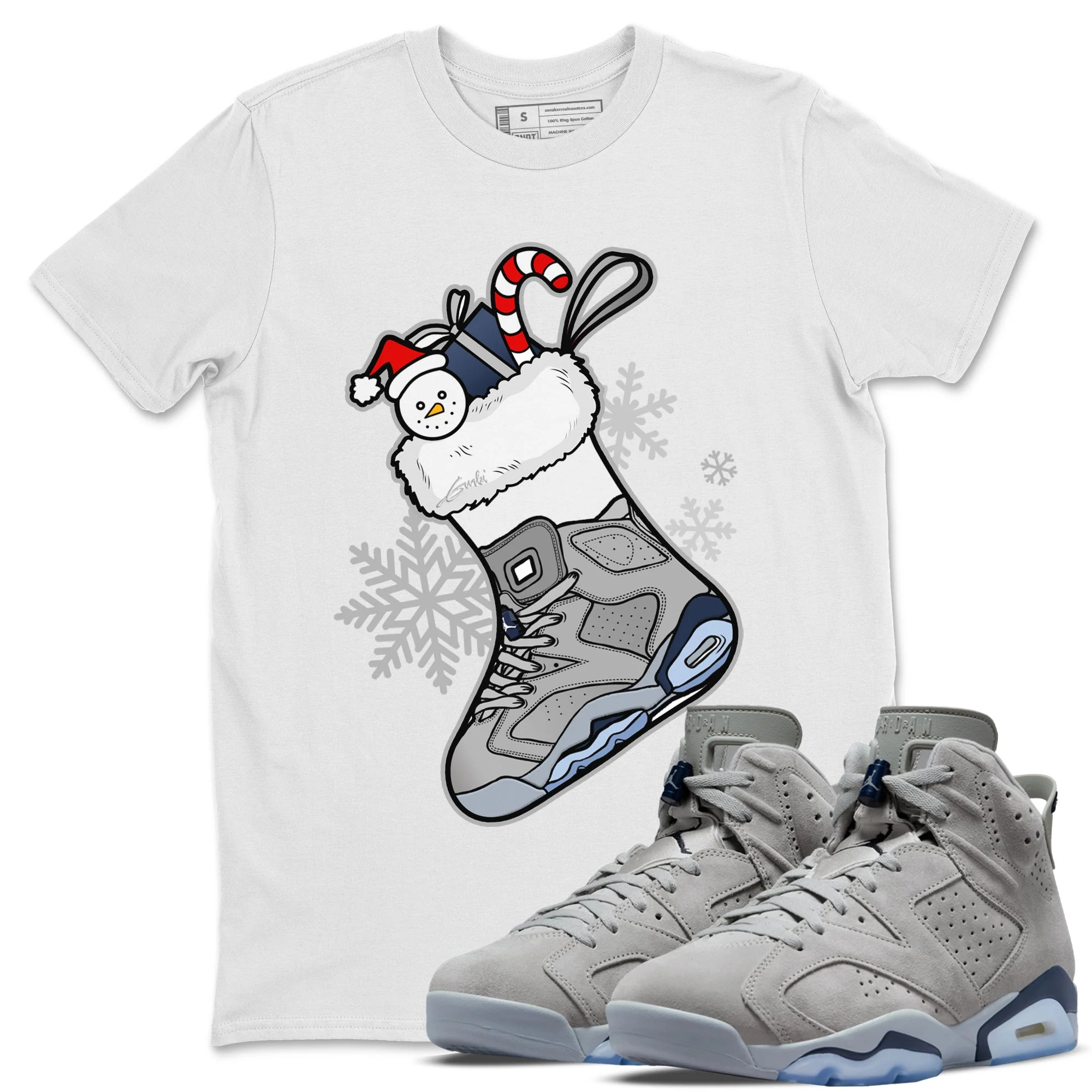 Sneaker Stocking Unisex Tops - Air Jordan 6 Georgetown