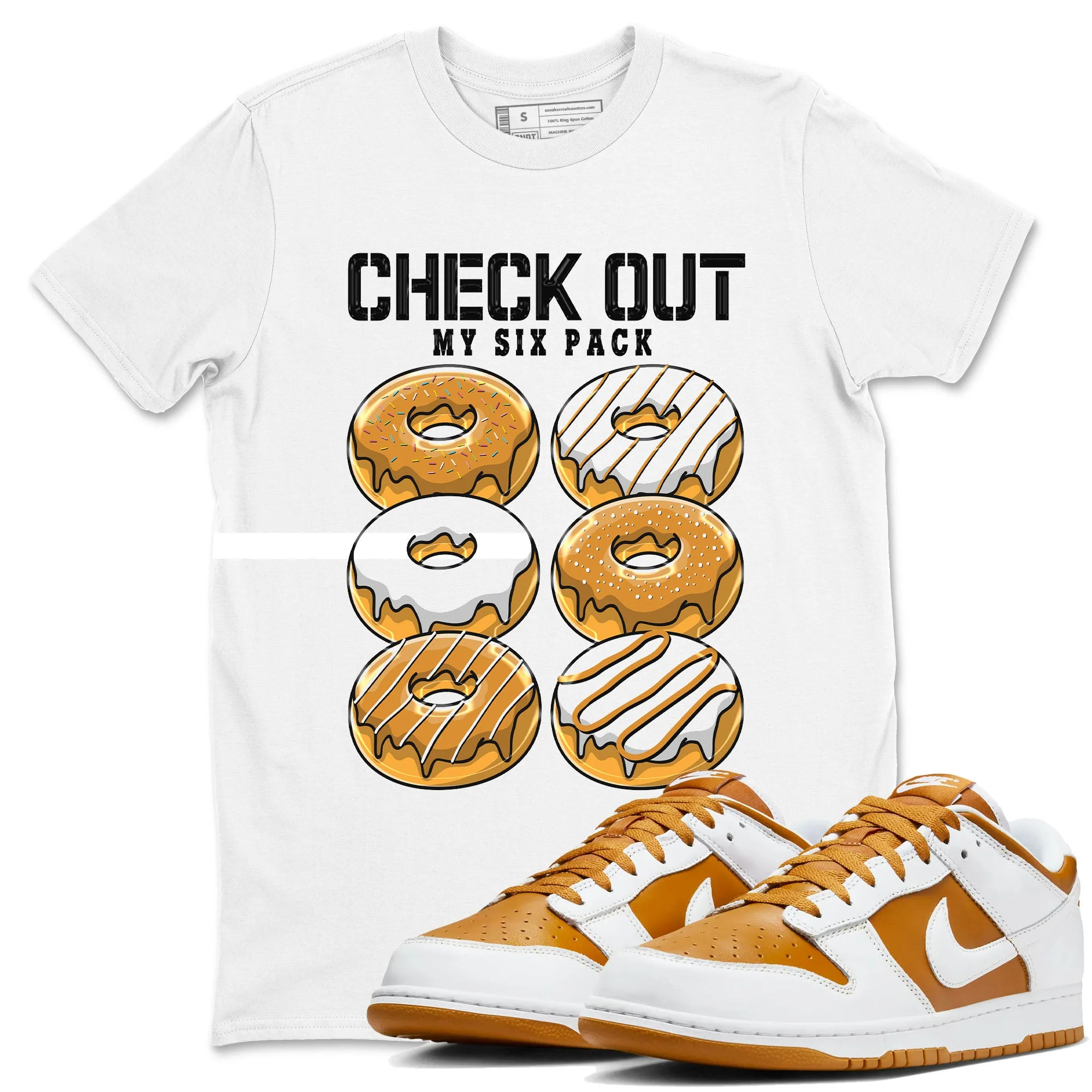 Check Out My Six Pack Sneaker Tees - Dunk Dark Curry
