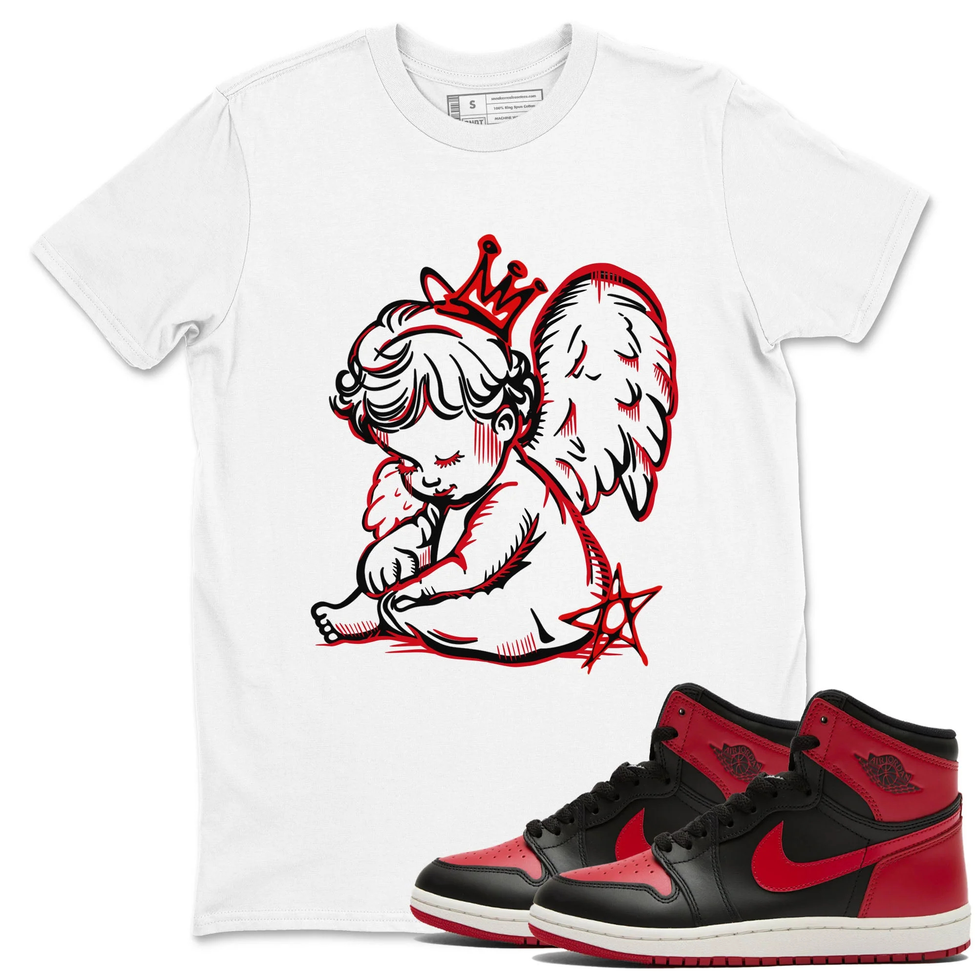 Neon Angel Sneaker Tees - Air Jordan 1 '85 Bred