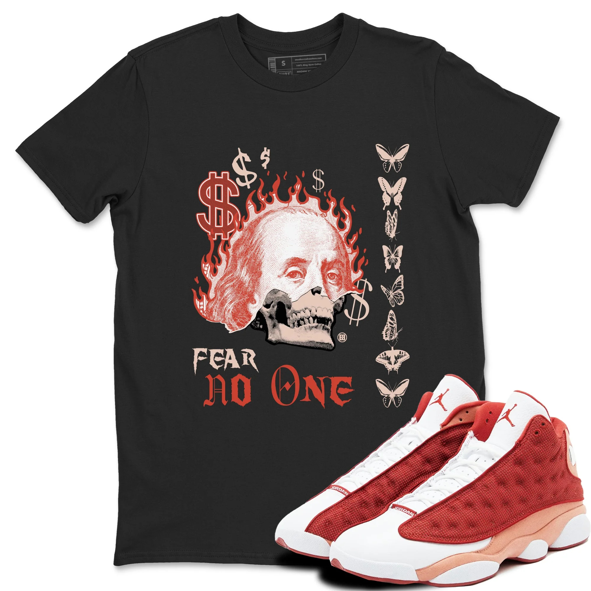 Fear No One Sneaker Tees - Air Jordan 13 Dune Red
