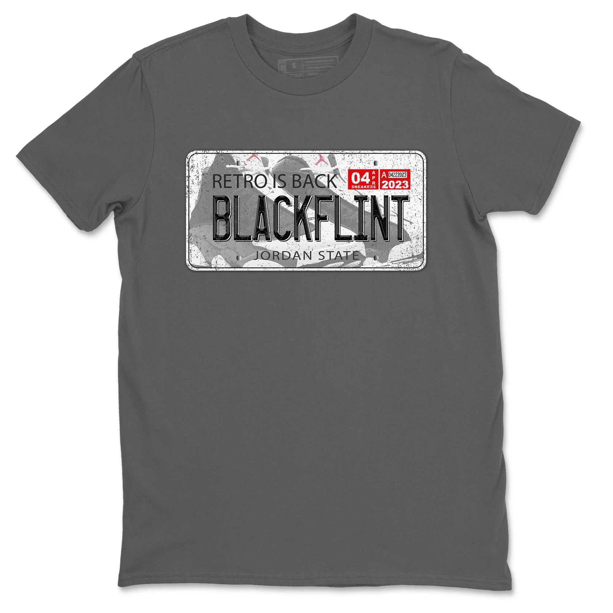 Jordan Plate Unisex Tops - Air Jordan 13 Black Flint