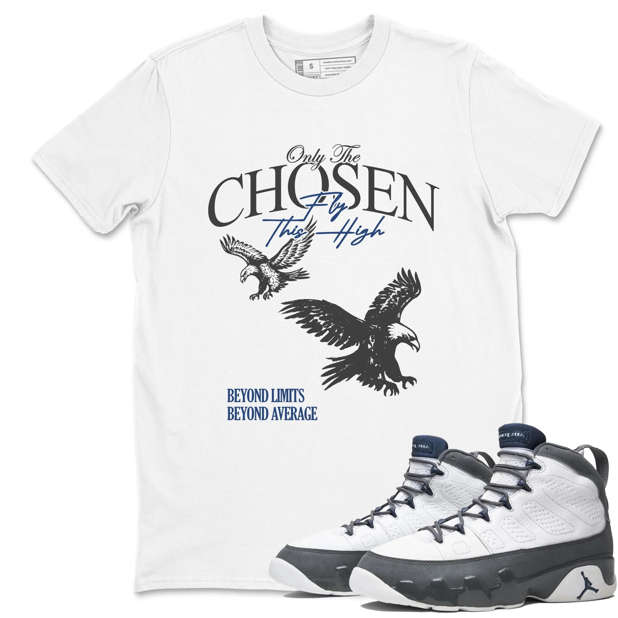 Only The Chosen Fly This High Sneaker Tees - Air Jordan 9 Flint Grey