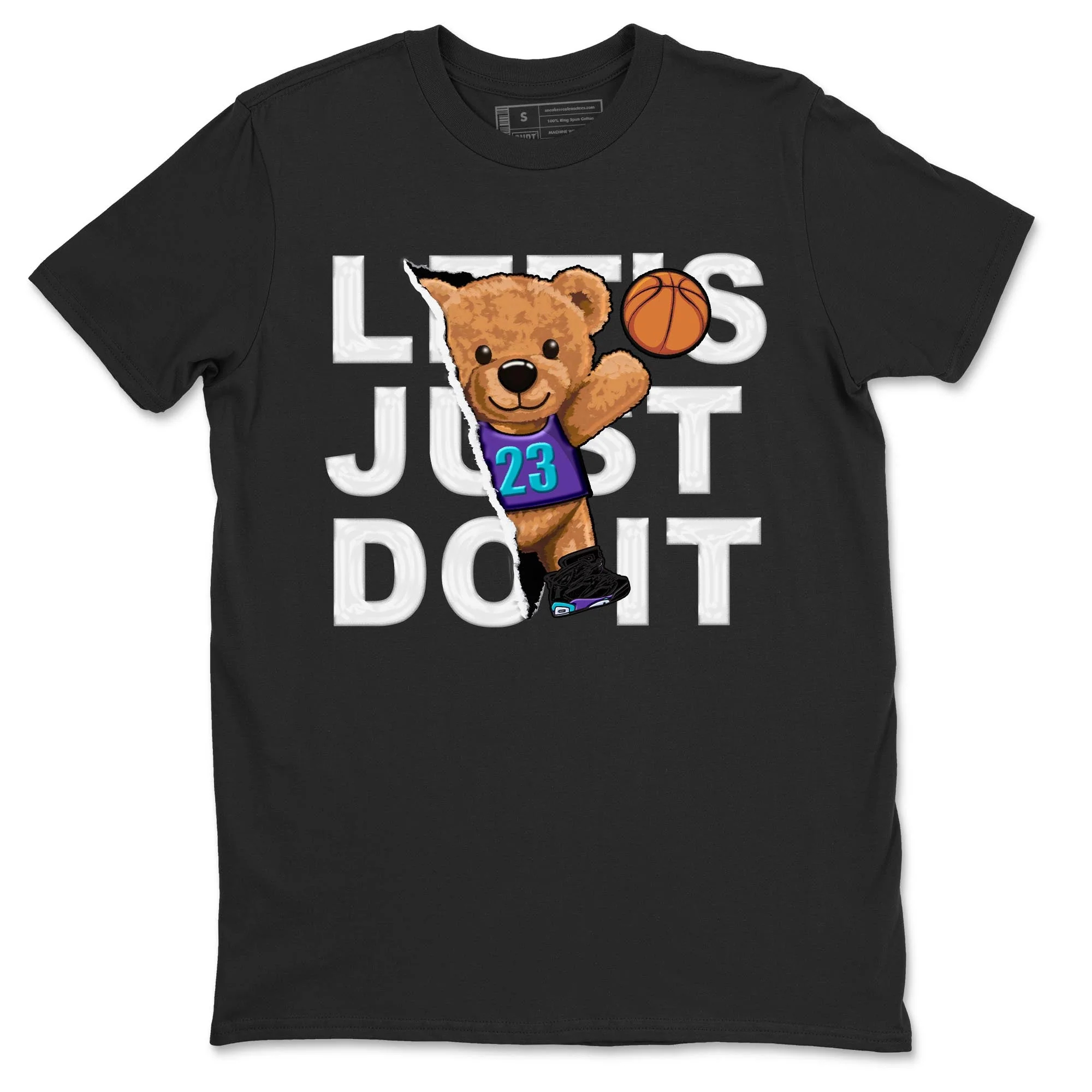 Rip Out Bear Sneaker Tee - Air Jordan 6 Aqua