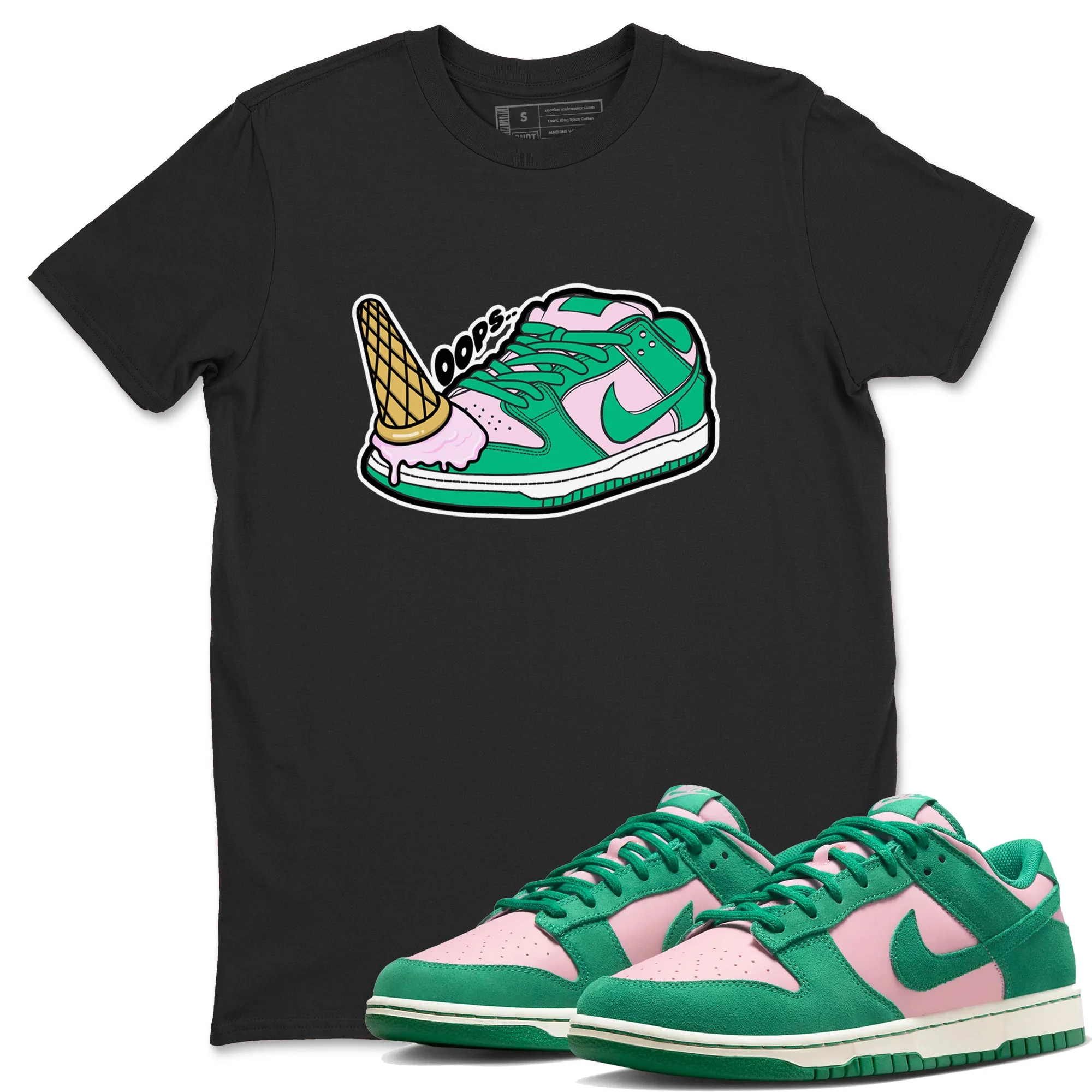 Dropped Ice Cream Sneaker Tees - Dunk Medium Soft Pink Malachite