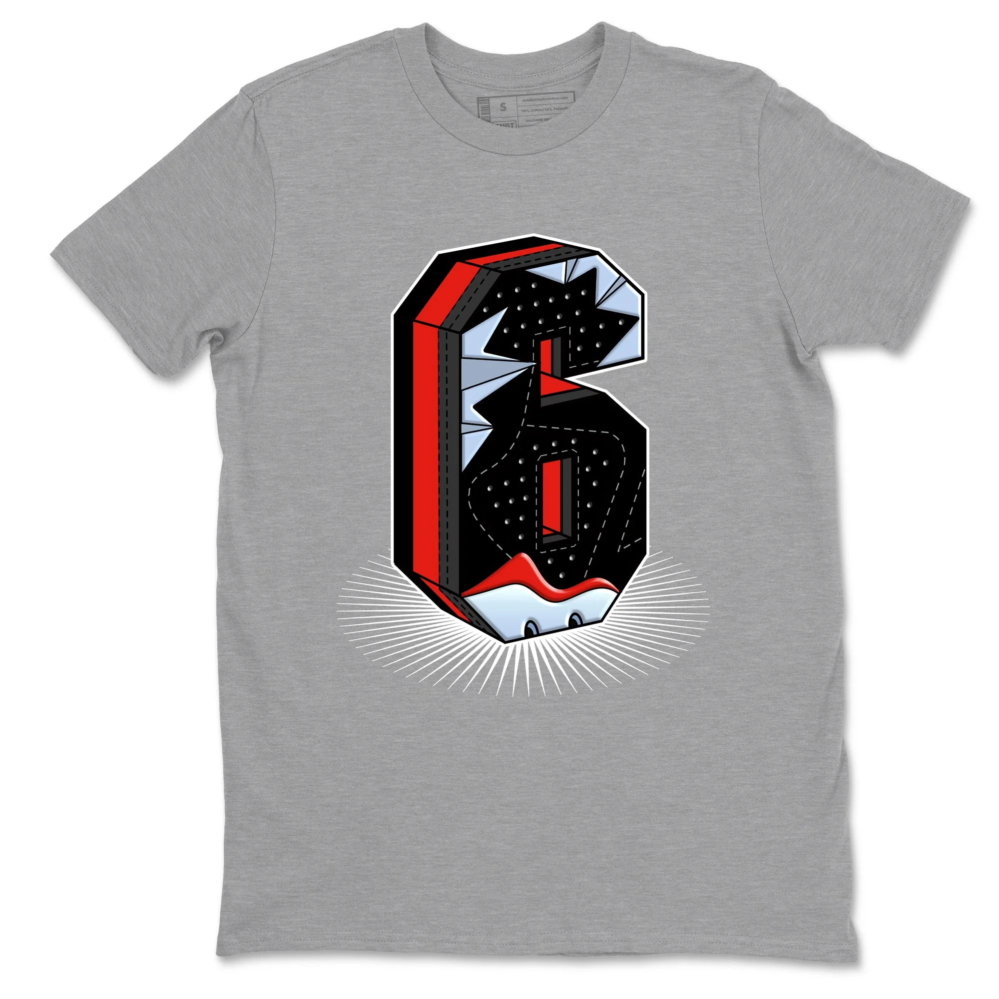 Number Statue Sneaker Tees - Air Jordan 6 Reverse Infrared