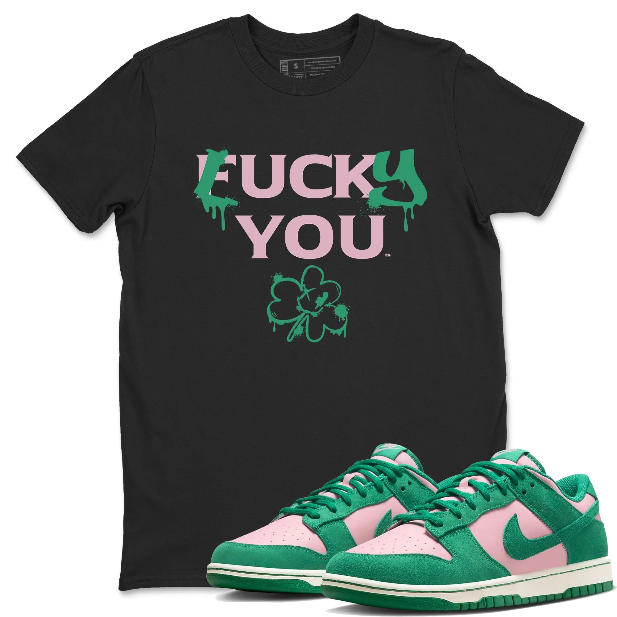 Lucky You Sneaker Tees - Dunk Medium Soft Pink Malachite