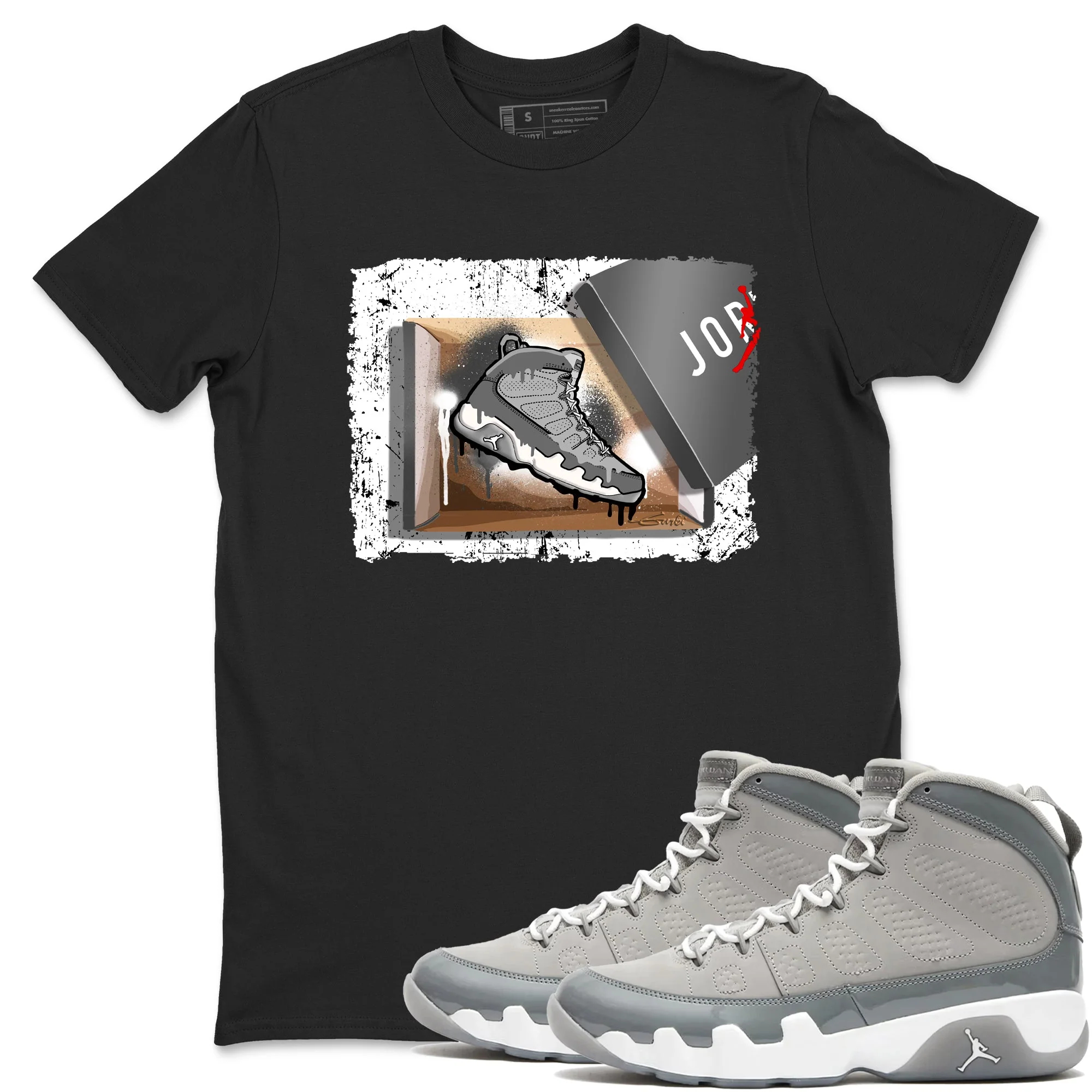 New Kicks Sneaker Tees - Air Jordan 9 Cool Grey