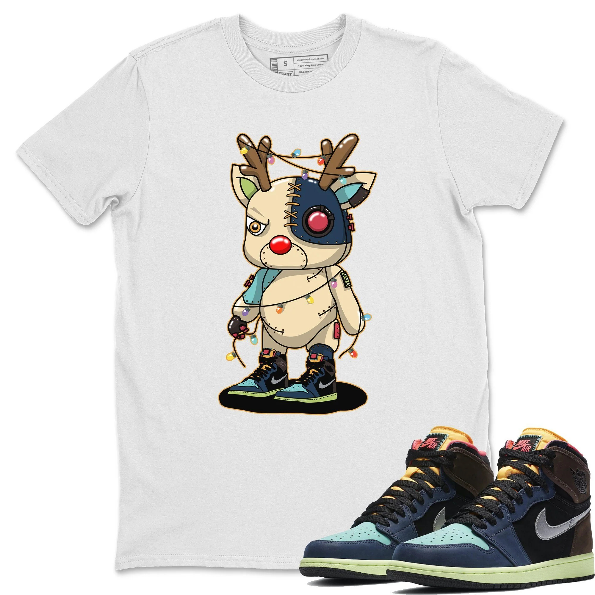 Cyborg Reindeer Unisex Tops - Air Jordan 1 Bio Hack
