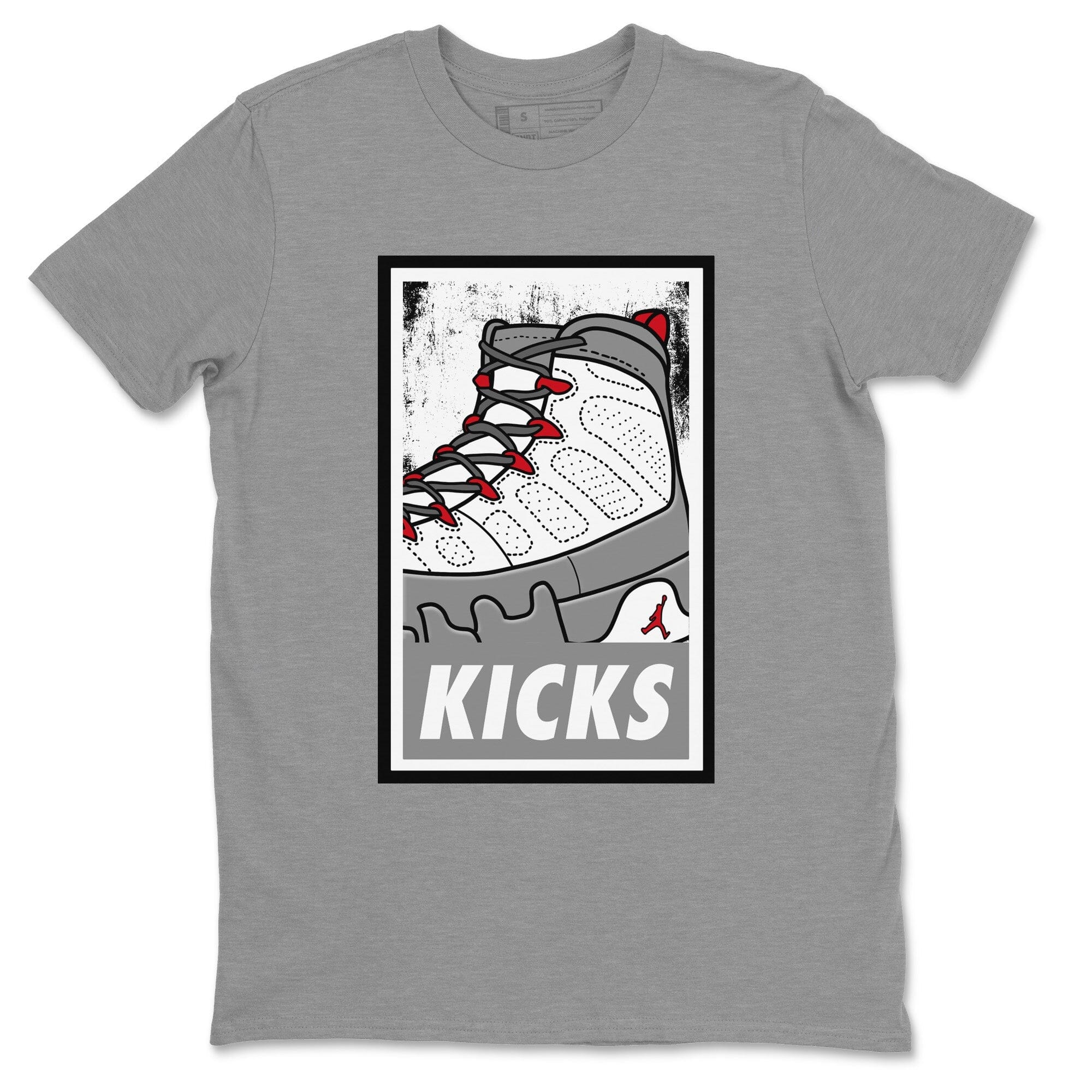 KICKS Unisex Tops - Air Jordan 9 Fire Red