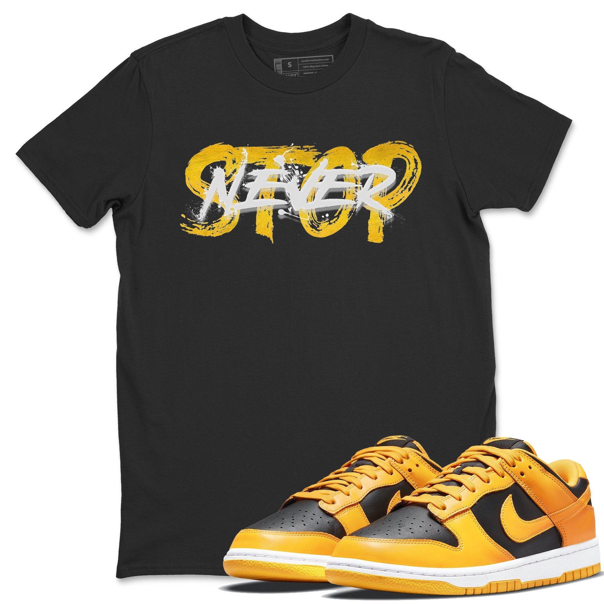 Never Stop Unisex Tops - Dunk Championship Goldenrod