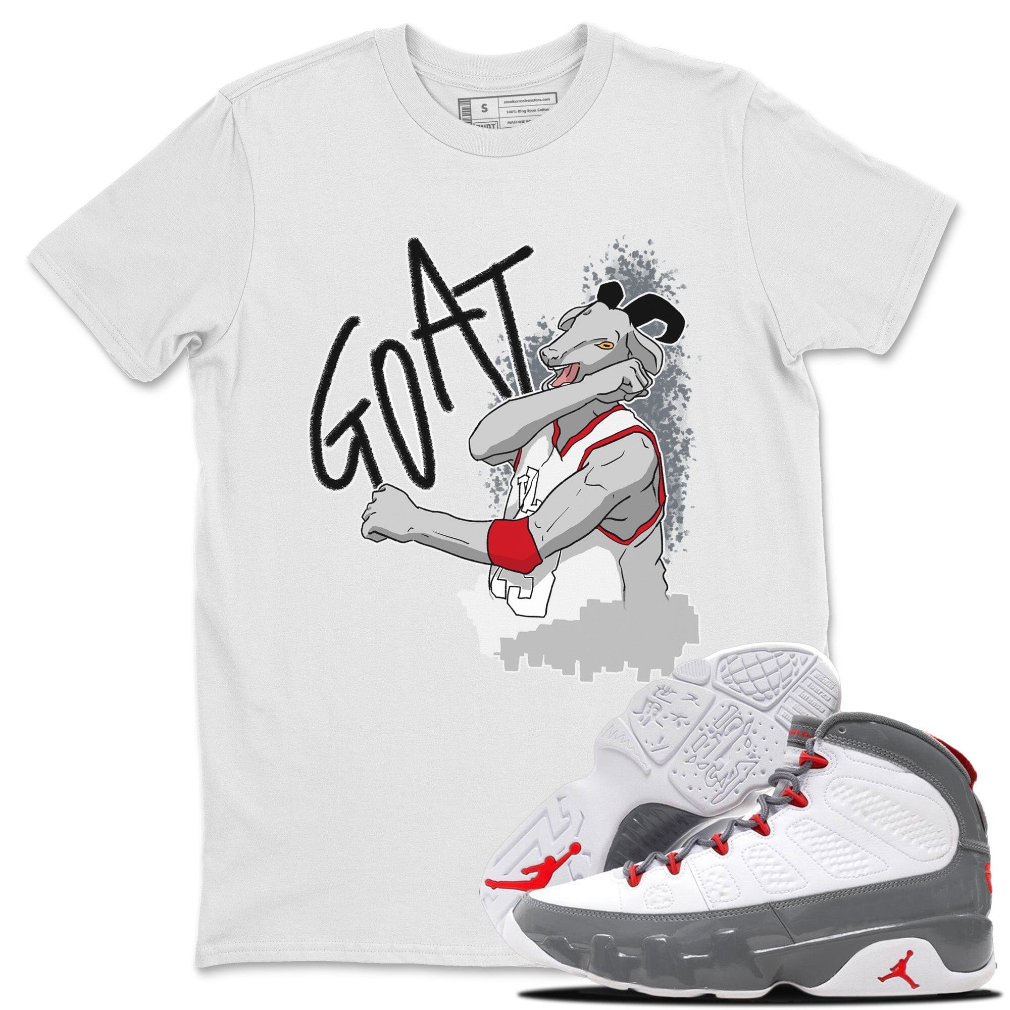 Screaming Goat Unisex Tops - Air Jordan 9 Fire Red