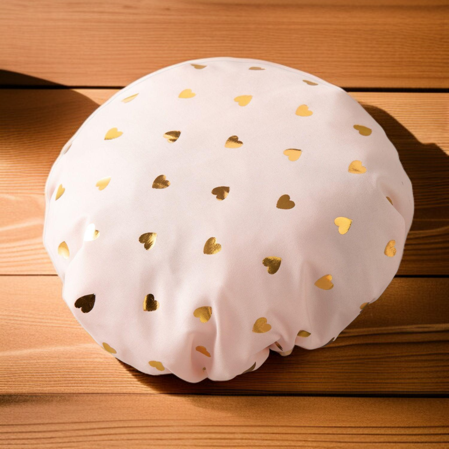 Frizz-free hair with women's double shower cap