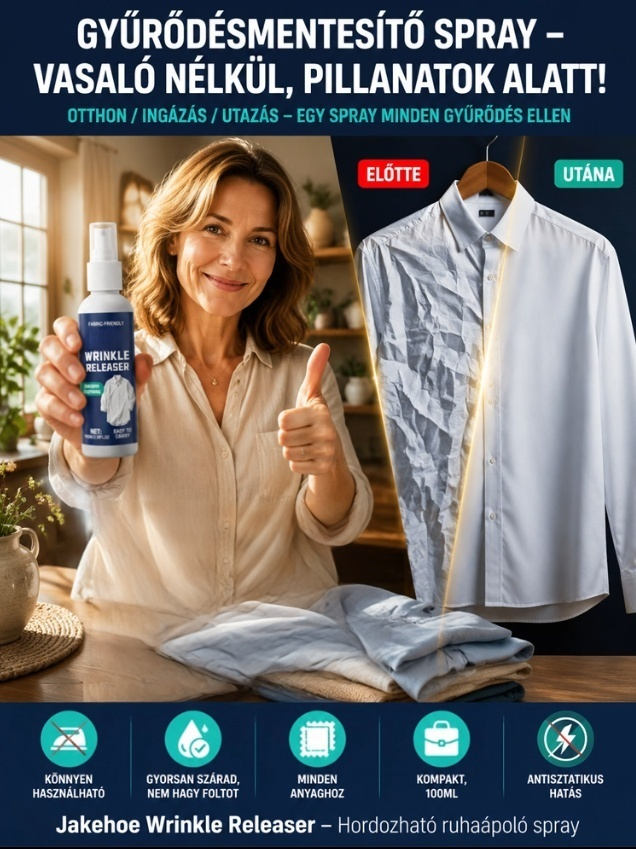 🌊Német laborban fejlesztett ránctalanító spray, megbízható EU minőség