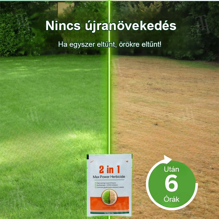 【3 év fűmentes termékek】A Magyar Mezőgazdasági Minisztérium által ajánlott szer, és minden gyomot gyökerestől elpusztít.
