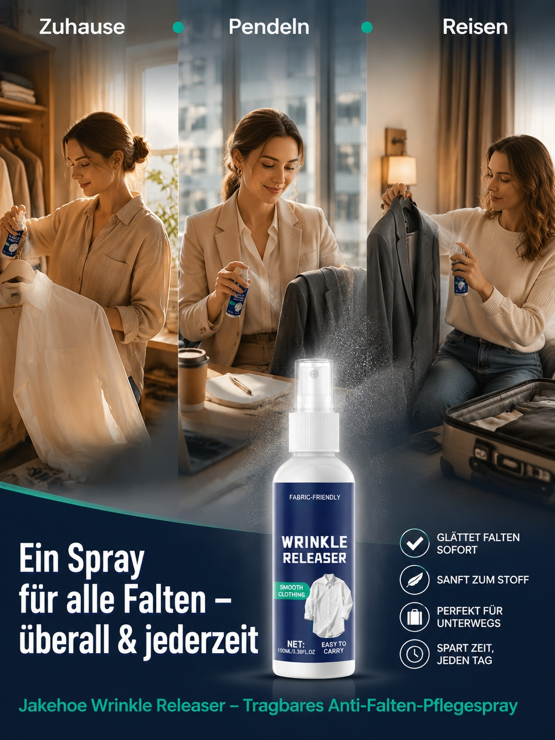 🌊Német laborban fejlesztett ránctalanító spray, megbízható EU minőség