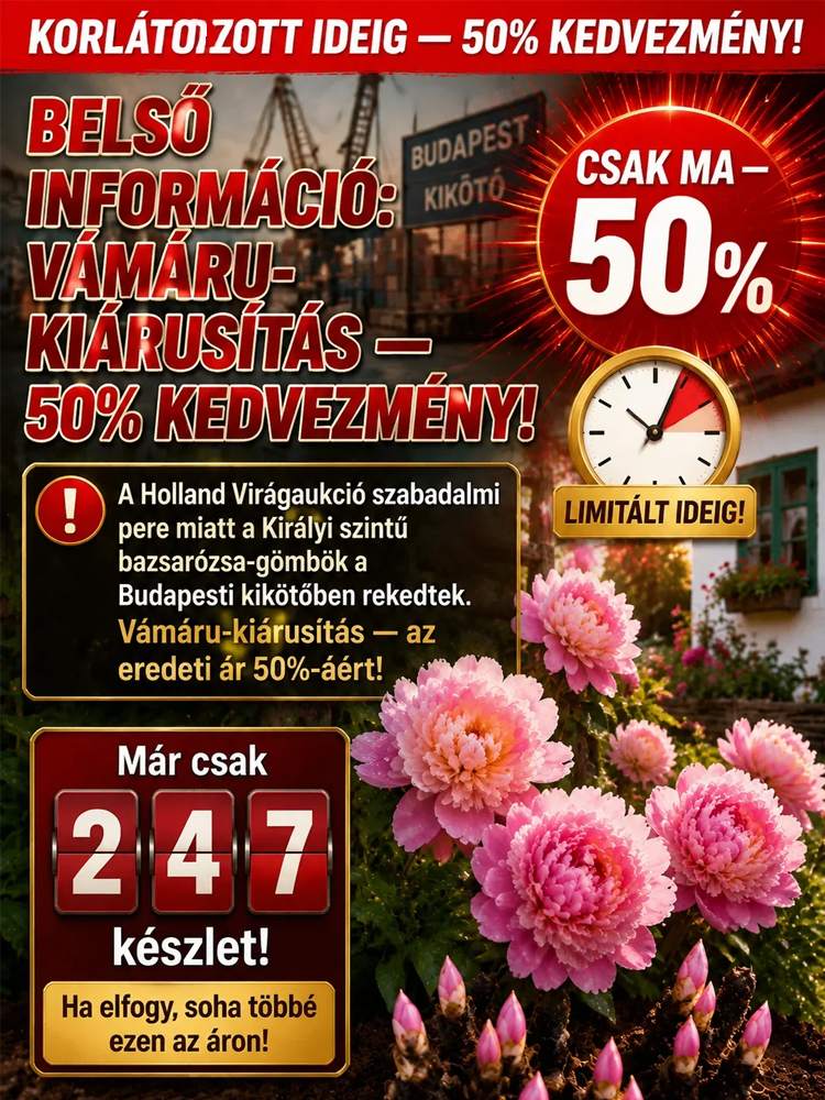 🐝Egyszer ülteted, évről évre virágzik!Bírja a -20 °C fagyot és a 40 °C hőséget，🌺Szebb, mint a rózsa,illatosabb, mint a parfüm! 