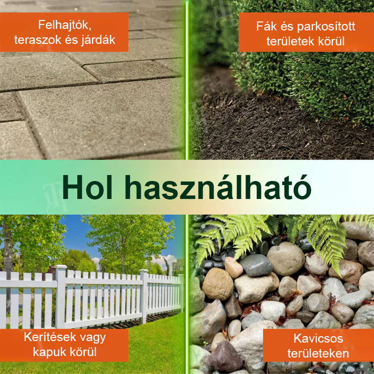 【3 év fűmentes termékek】A Magyar Mezőgazdasági Minisztérium által ajánlott szer, és minden gyomot gyökerestől elpusztít.