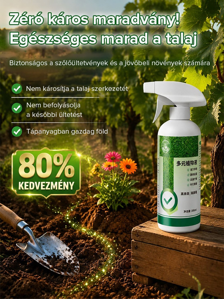 ✨Csak egyszer permetezz – 5 évig gyommentes! 100% glifozátmentes, 8x gyorsabb hatás.
