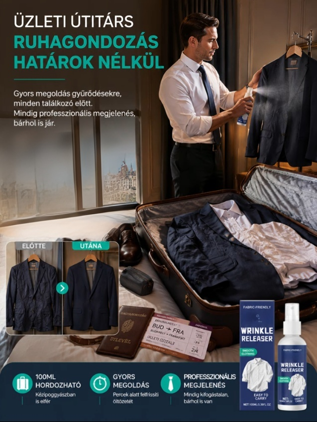 🌊Német laborban fejlesztett ránctalanító spray, megbízható EU minőség