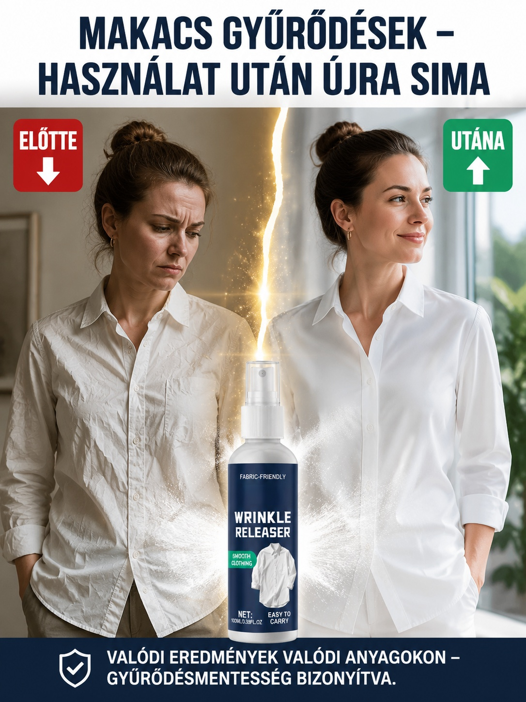🌊Német laborban fejlesztett ránctalanító spray, megbízható EU minőség