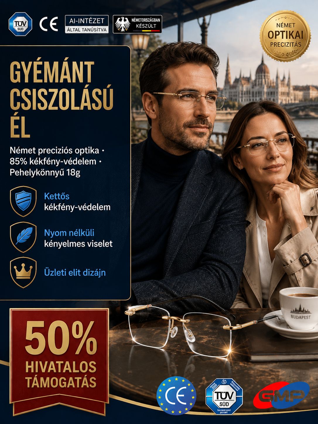 Niemieckie inteligentne okulary – 1+1 gratis.
