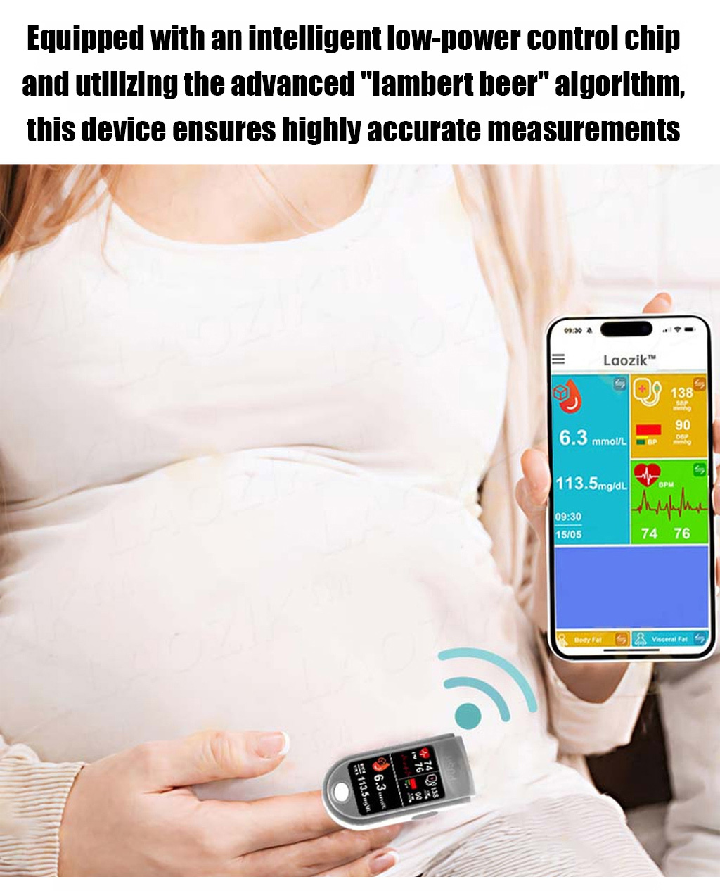 🌟 The Ultimate Pain-Free 4-in-1 Health Monitor⏱️ 3-Second Results: Instantly track your Blood Pressure, SpO2, and Heart Rate.
