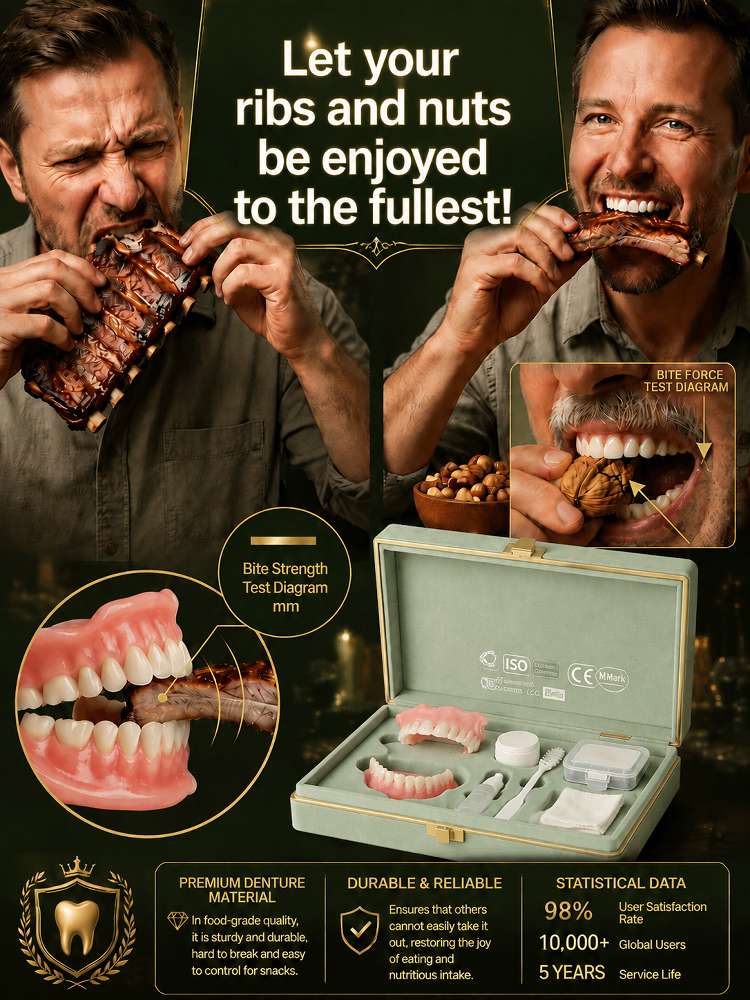 ✨ Instant Perfect Smile! Custom-Fit Cosmetic Veneers 🦷
