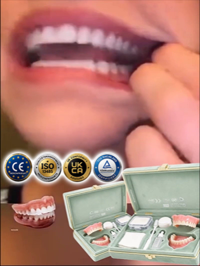 ✨ Instant Perfect Smile! Custom-Fit Cosmetic Veneers 🦷