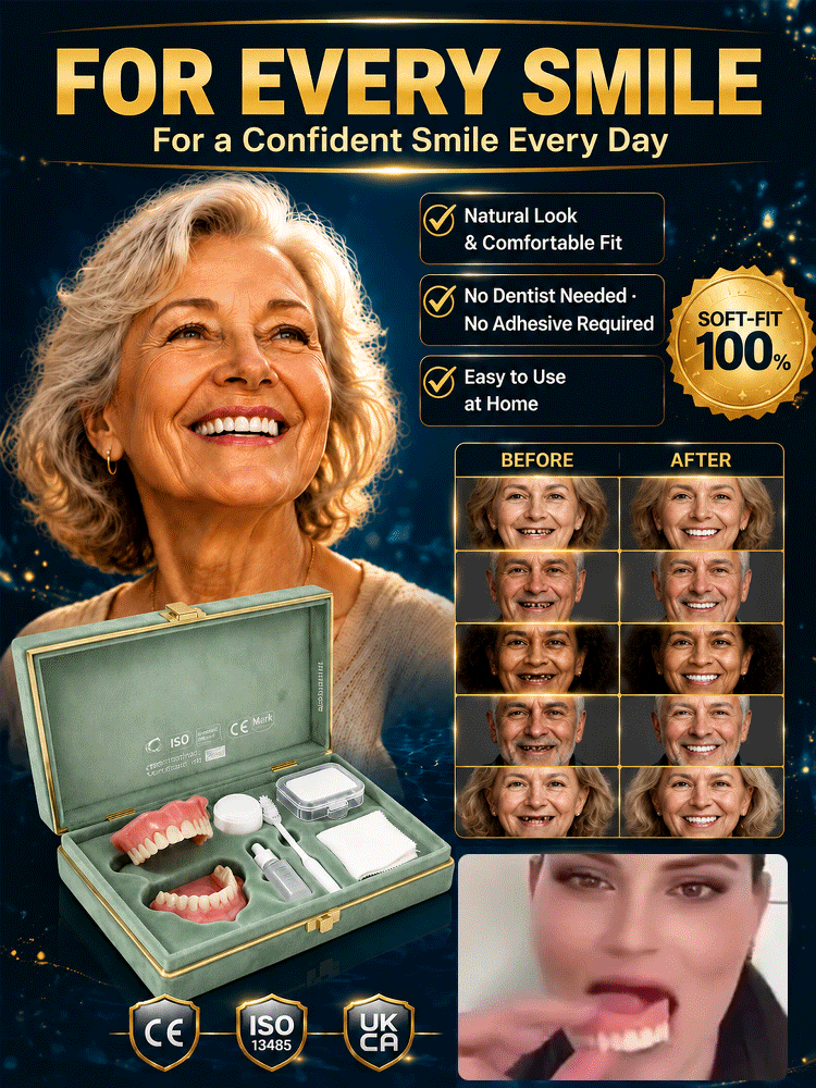 ✨ Instant Perfect Smile! Custom-Fit Cosmetic Veneers 🦷